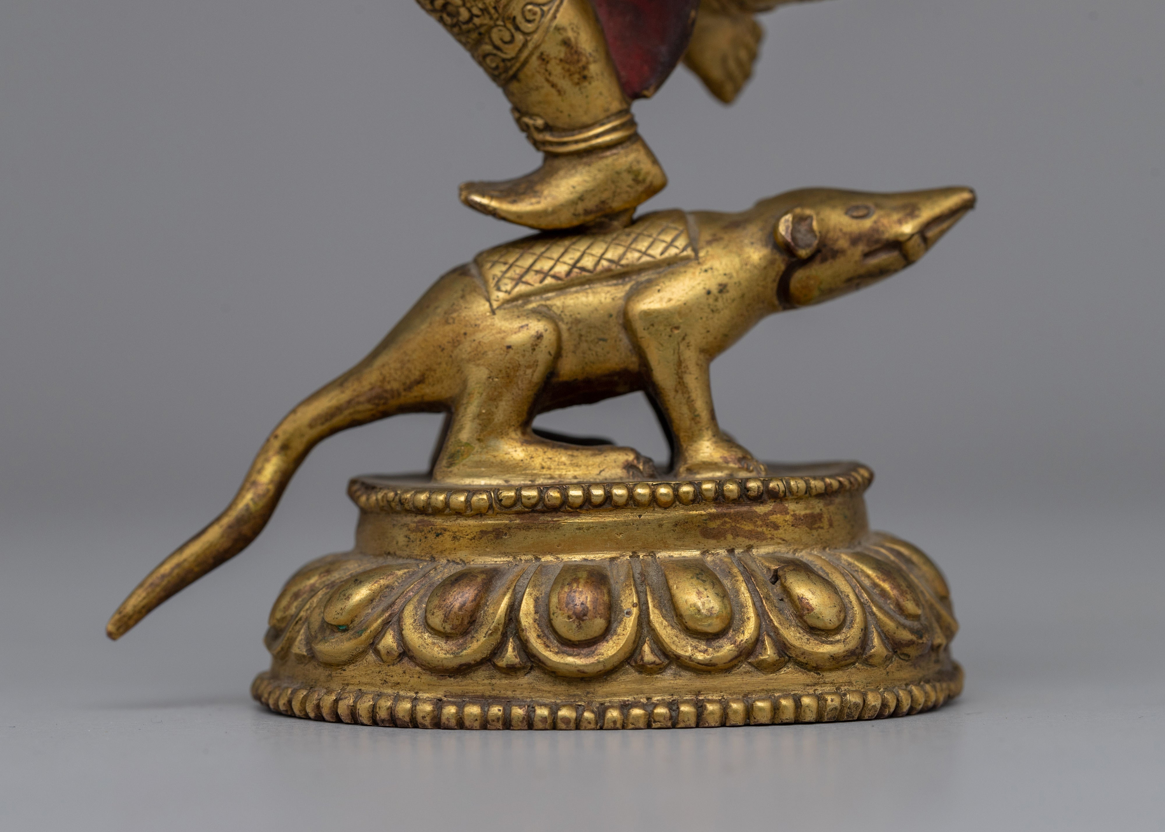 Antique Multi-Armed Ganesha Copper Statue | Spiritual Décor and Meditation