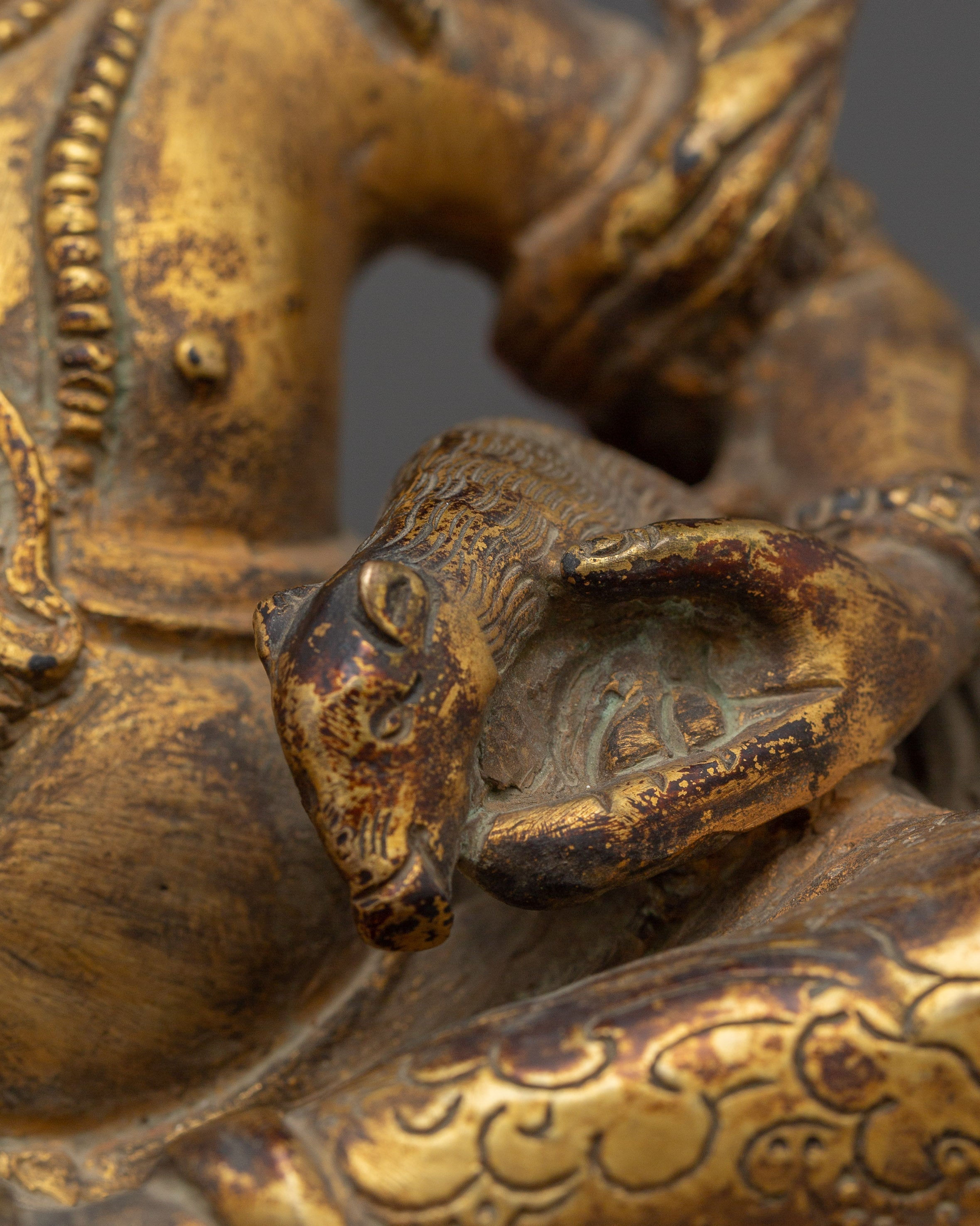 Virulhaka Copper Statue | Heavenly King of the South