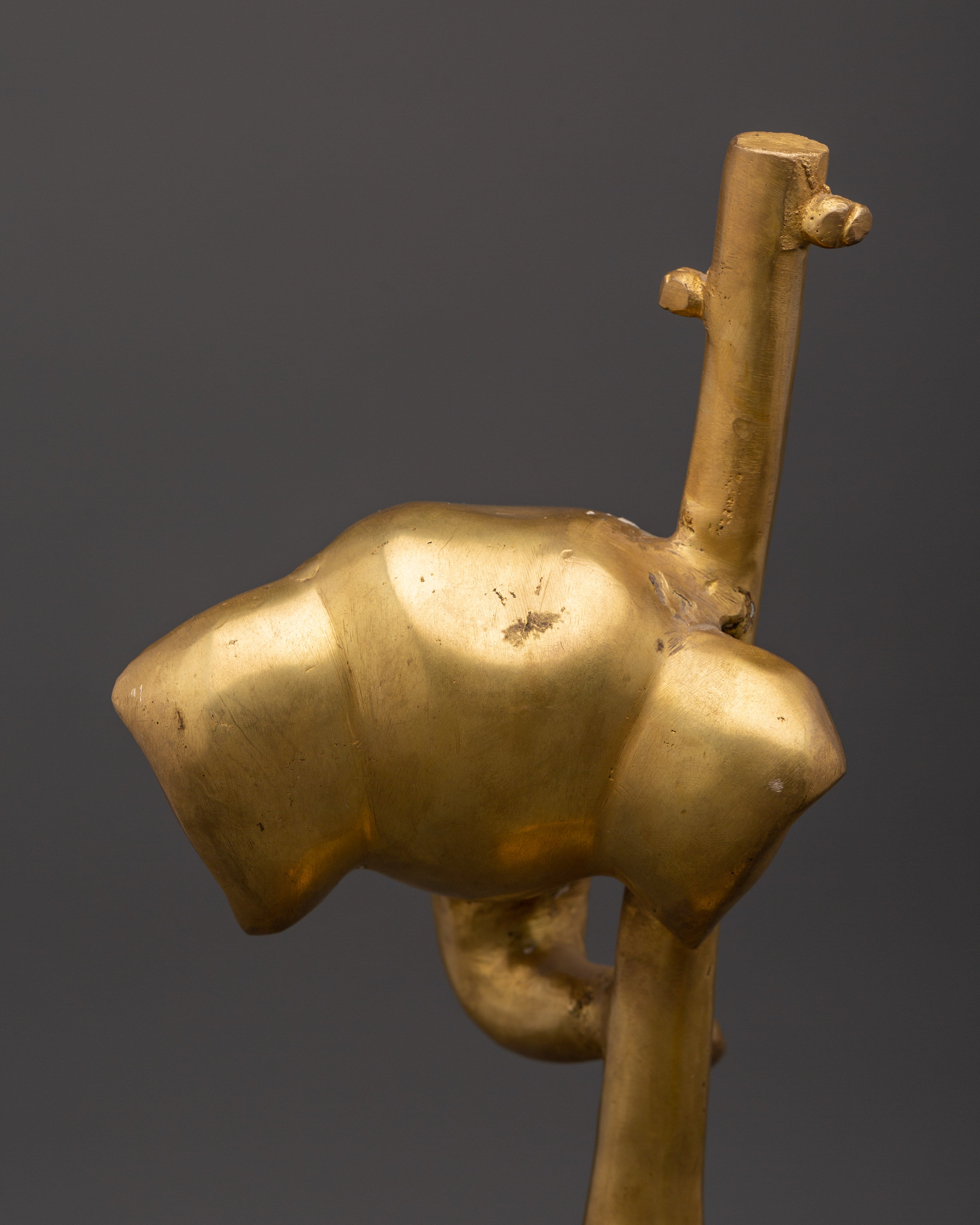 Traditional Ganesh Brass Statue | Handcrafted Hindu Deity