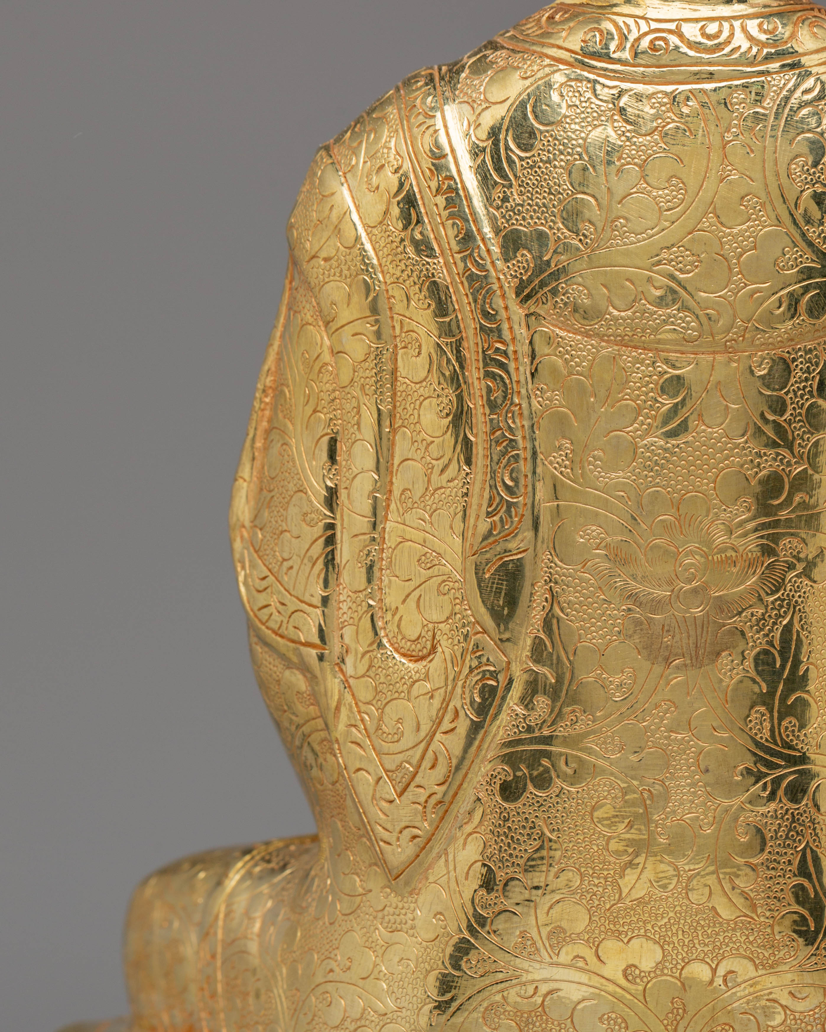 Handmade Golden Shakyamuni Buddha Statue