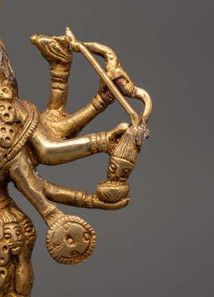 Handcrafted Brass Mahakali Statue | Tantric Deity Idol for Transformation