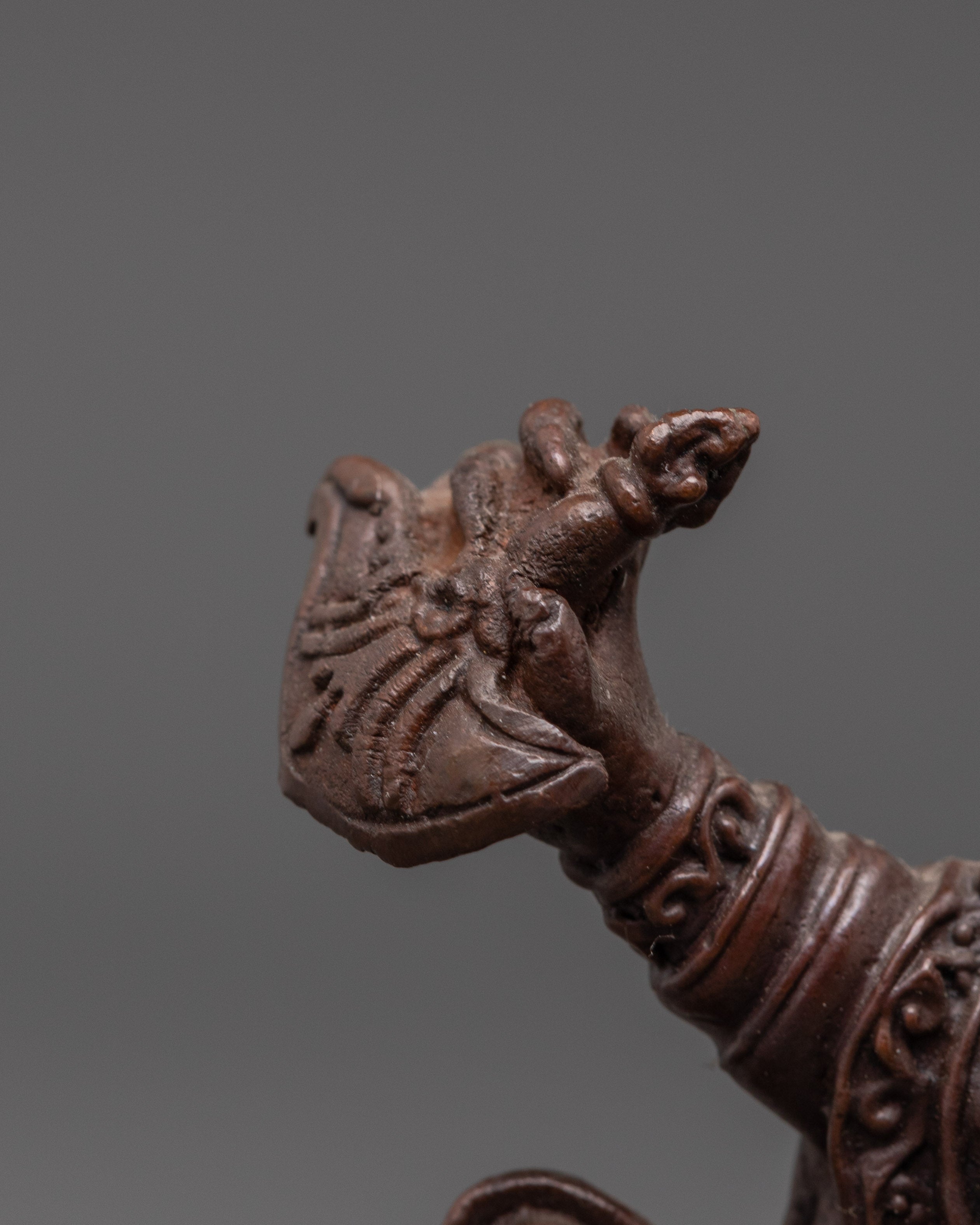 Tibetan Mahakala Bernakchen Protector Deity Statue | Guardian Deity Sculpture