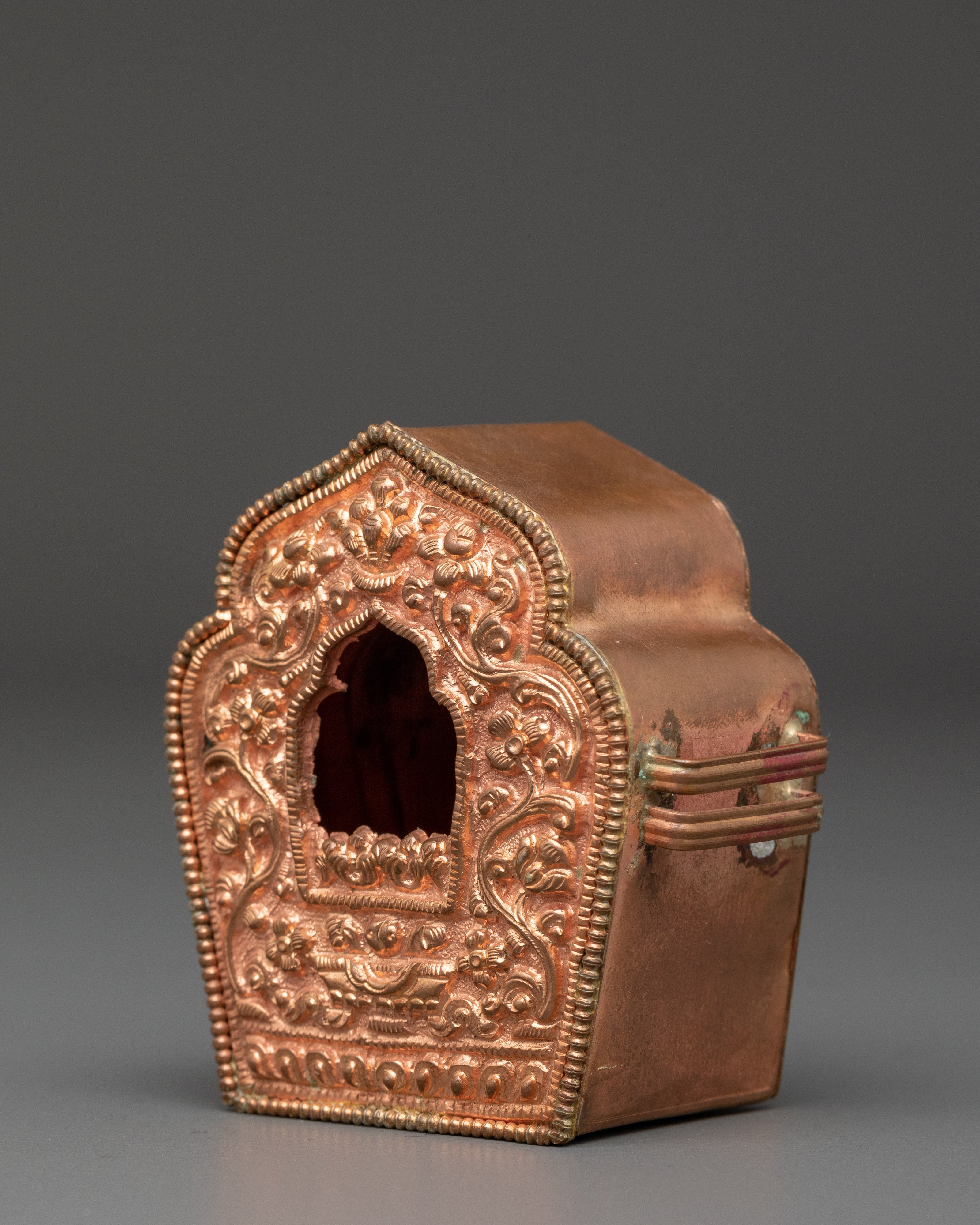 Copper Handcrafted Ghau box | Meditation Energy