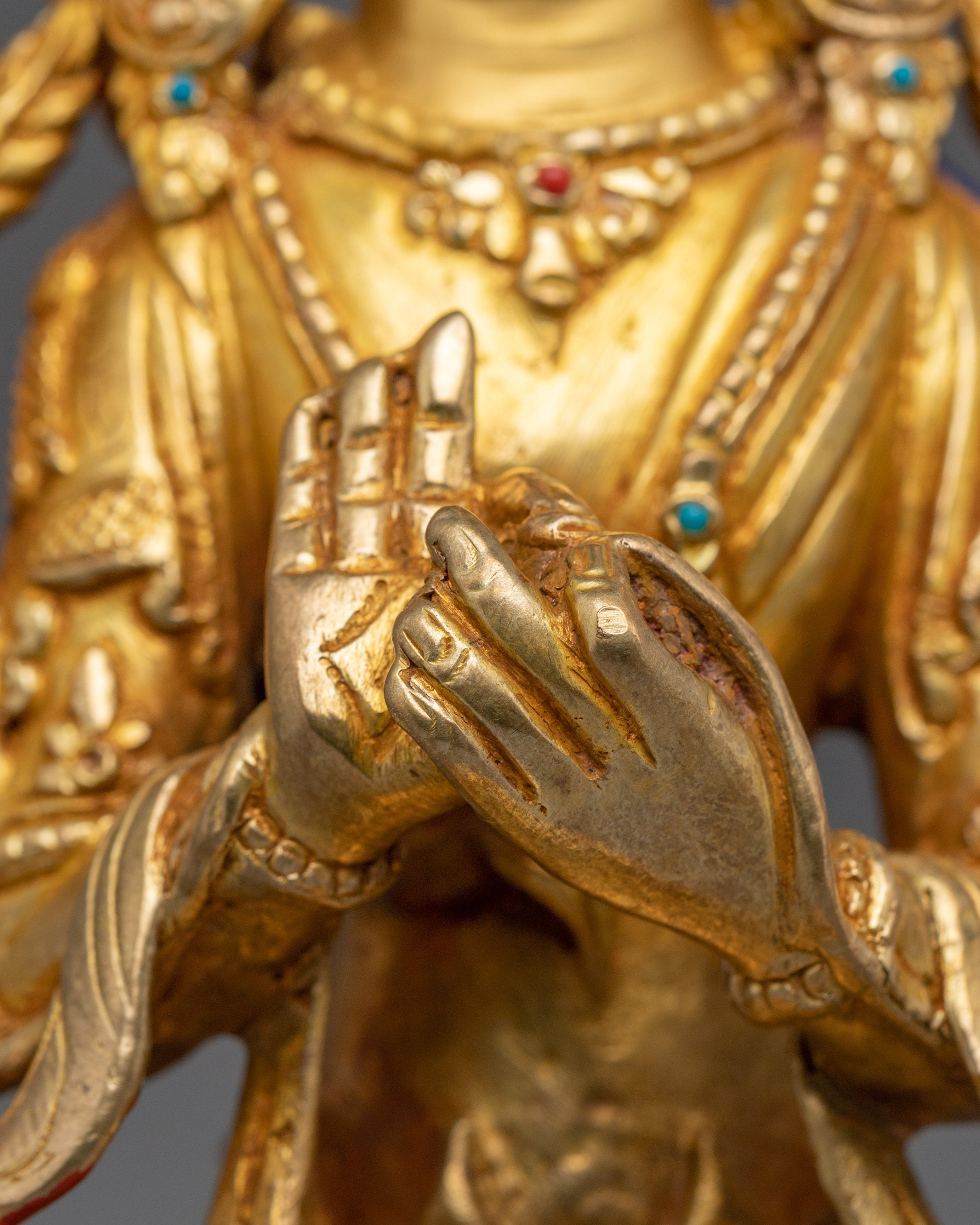 Future Buddha Maitreya Handmade Statue | Buddhist Spiritual Artwork