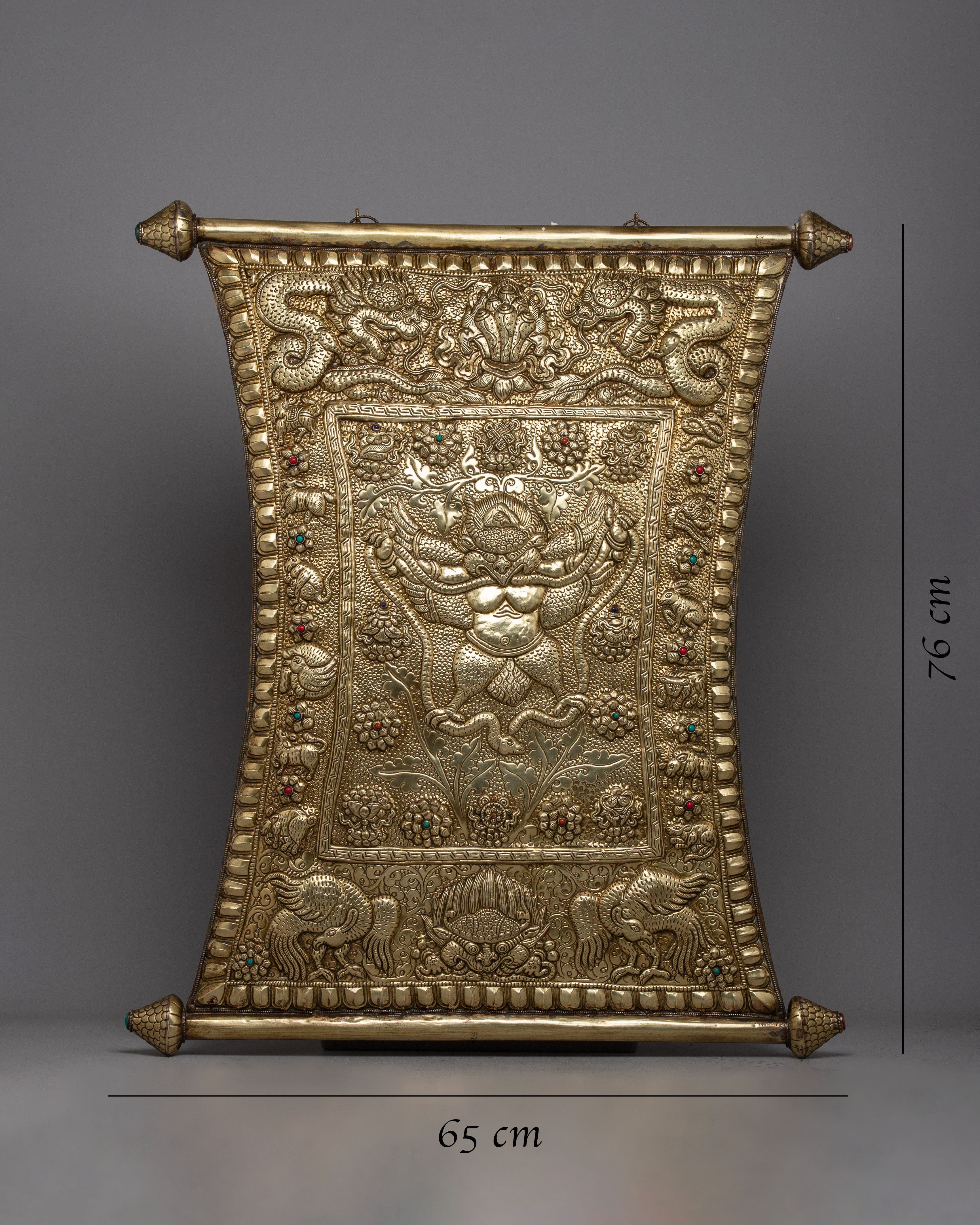 Garuda Metal Wall Hanging Thanka | Elevating Your Space with Mythical Grace and Divine Presence