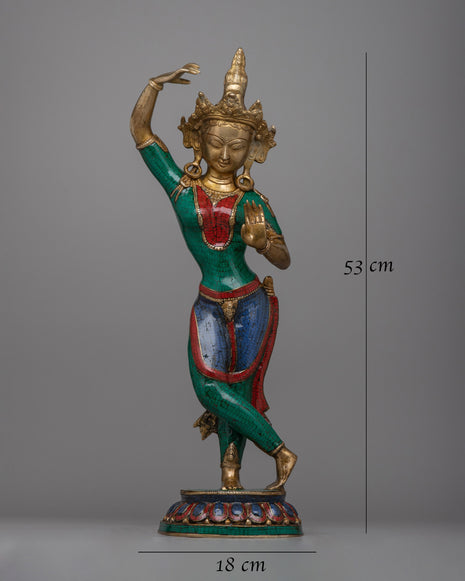 Standing Maya Devi Statue | Radiating Serenity & Spiritual Presence in Your Space