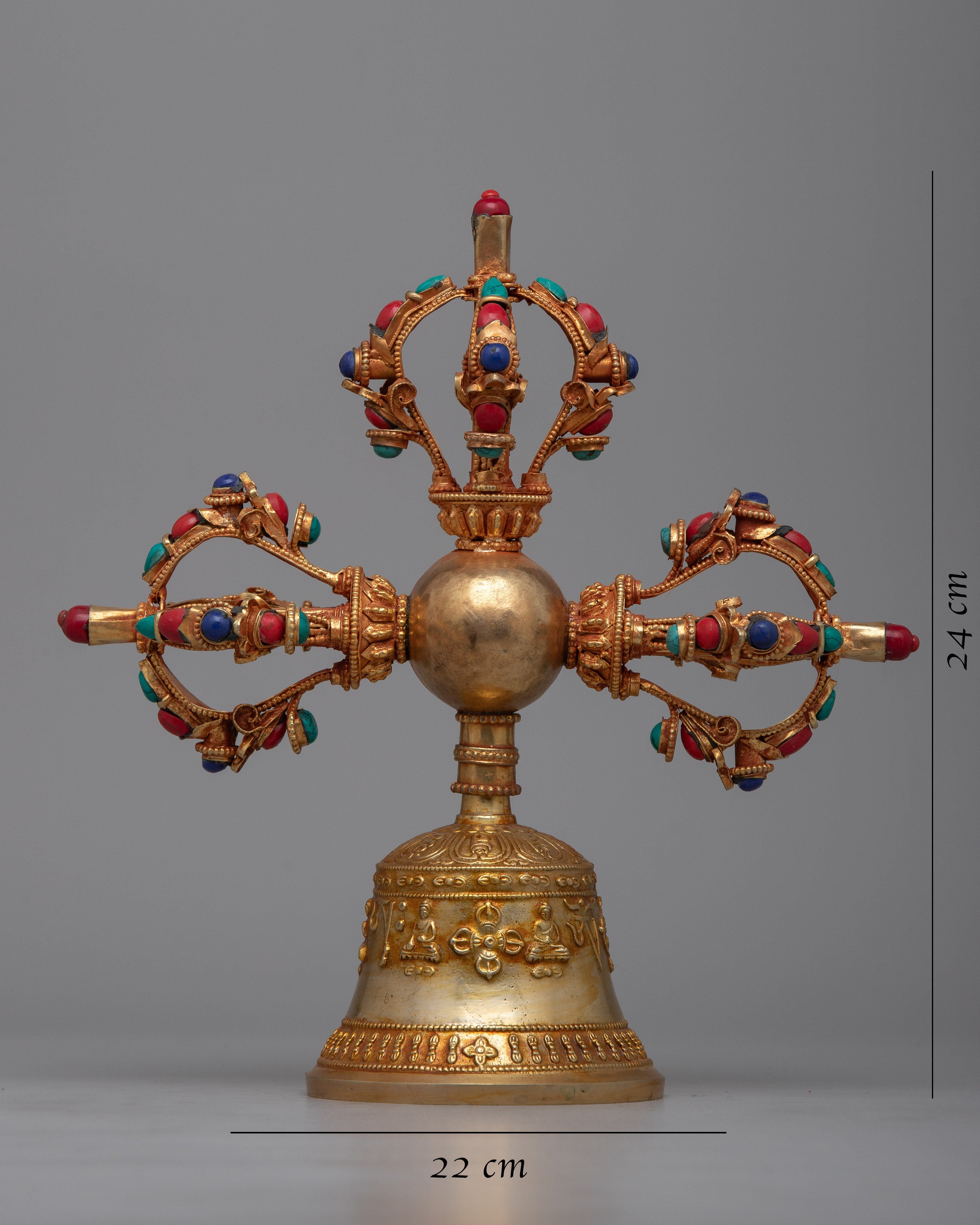 Double Vajra Bell | Bring Sacredness to Your Rituals and Offerings