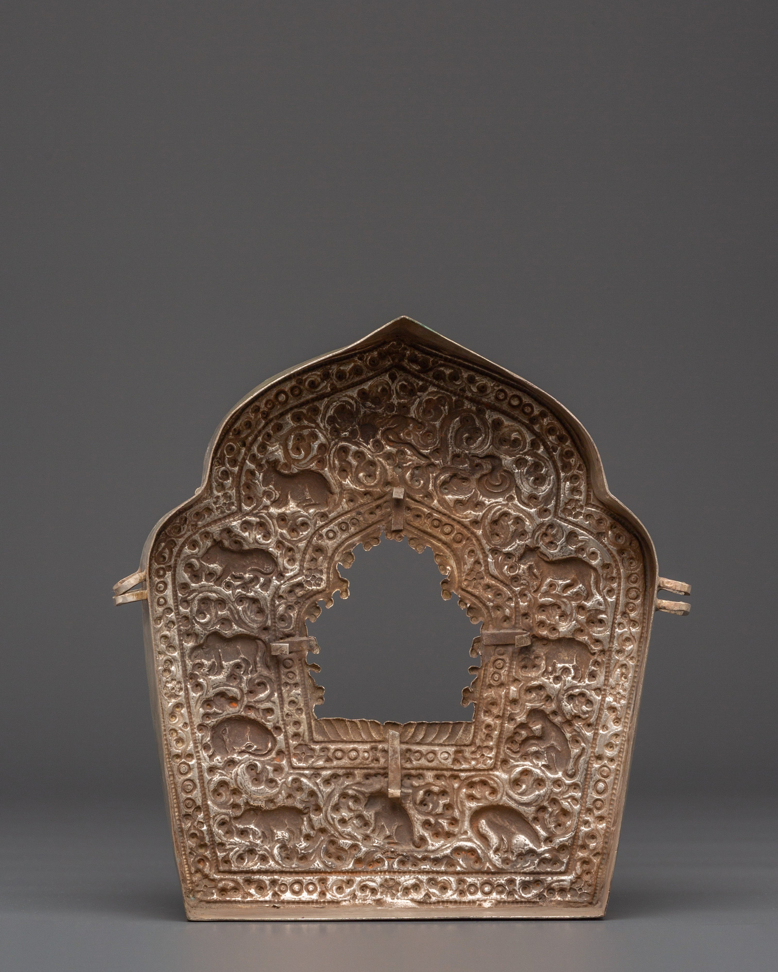 Authentic Handmade Ghau Box | Buddhist Ghau Box with Intricate Animal Motifs