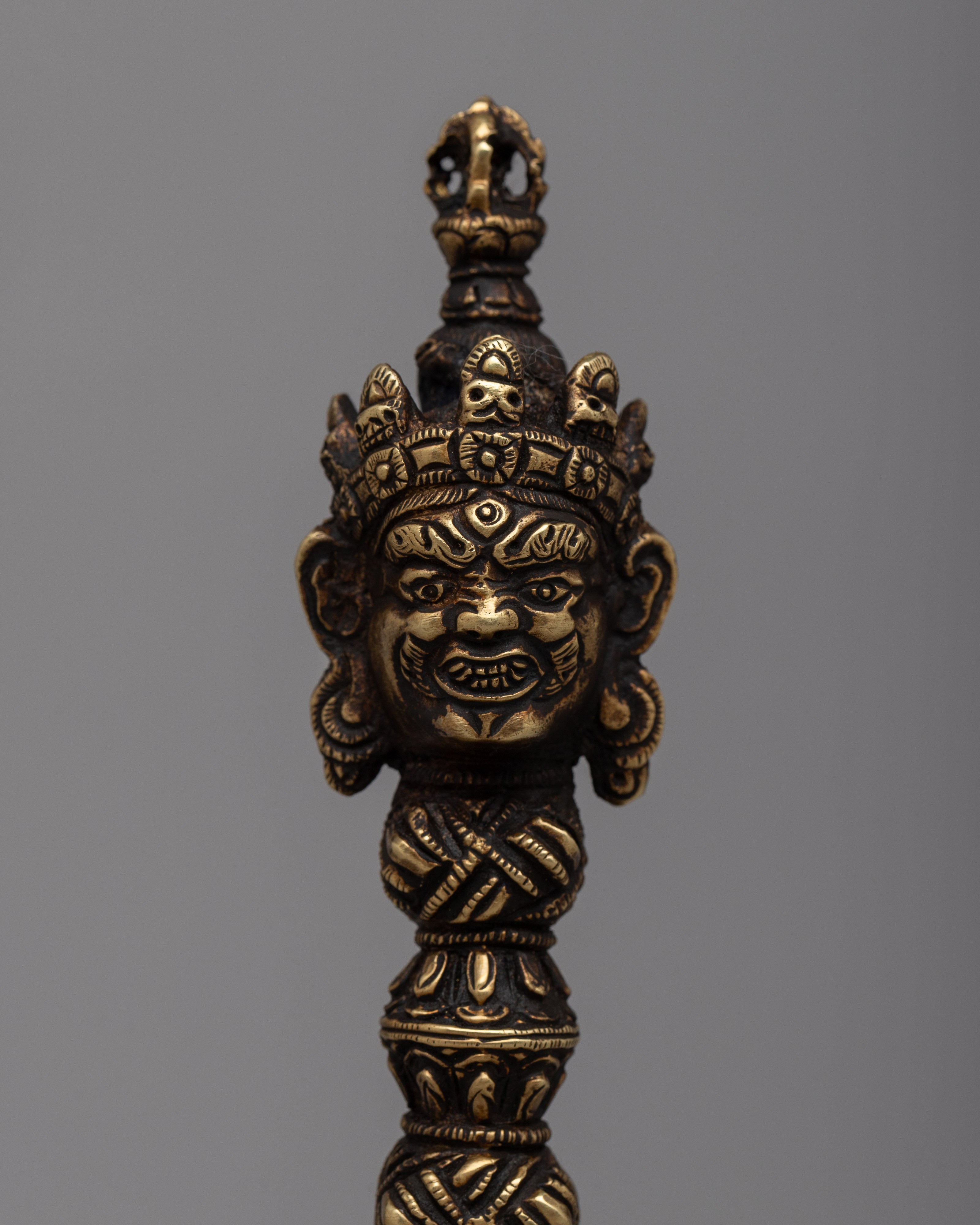 Tibetan Phurba Brass | Harnessing Spiritual Energy and Ritualistic Tradition