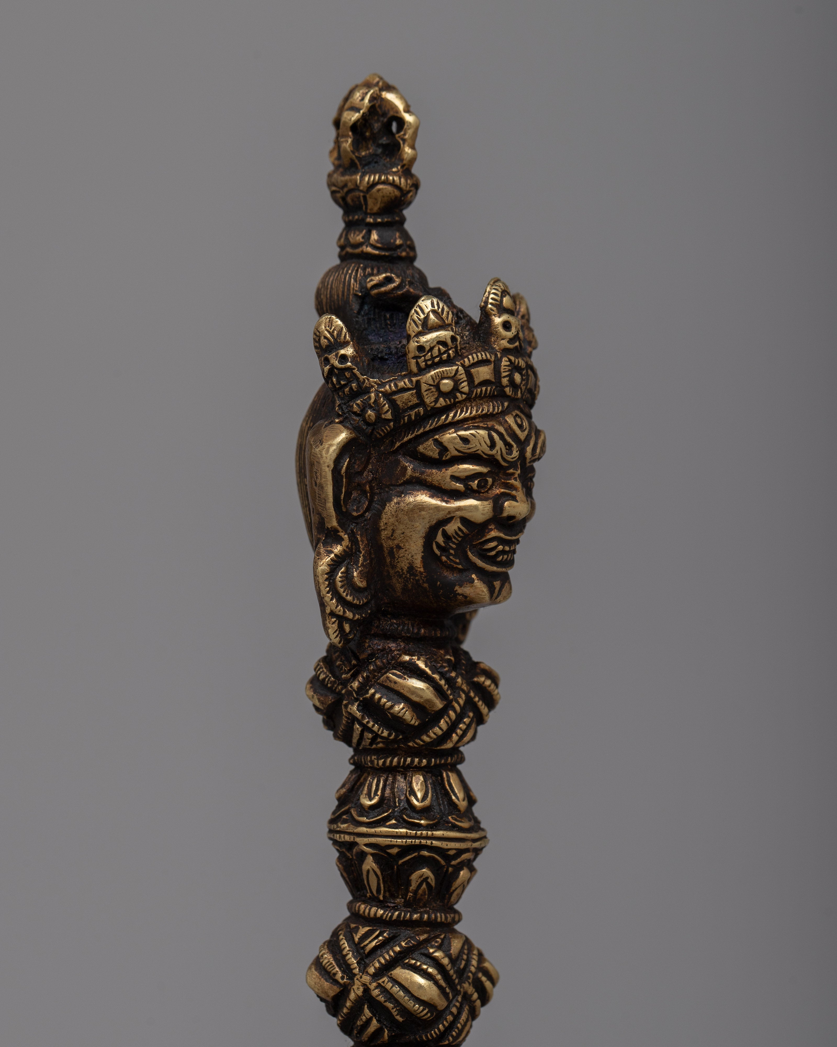 Tibetan Phurba Brass | Harnessing Spiritual Energy and Ritualistic Tradition