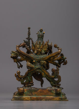 Chakrasamvara and Consort Vajravarahi Statue |  Symbolizing Divine Union and Spiritual Harmony