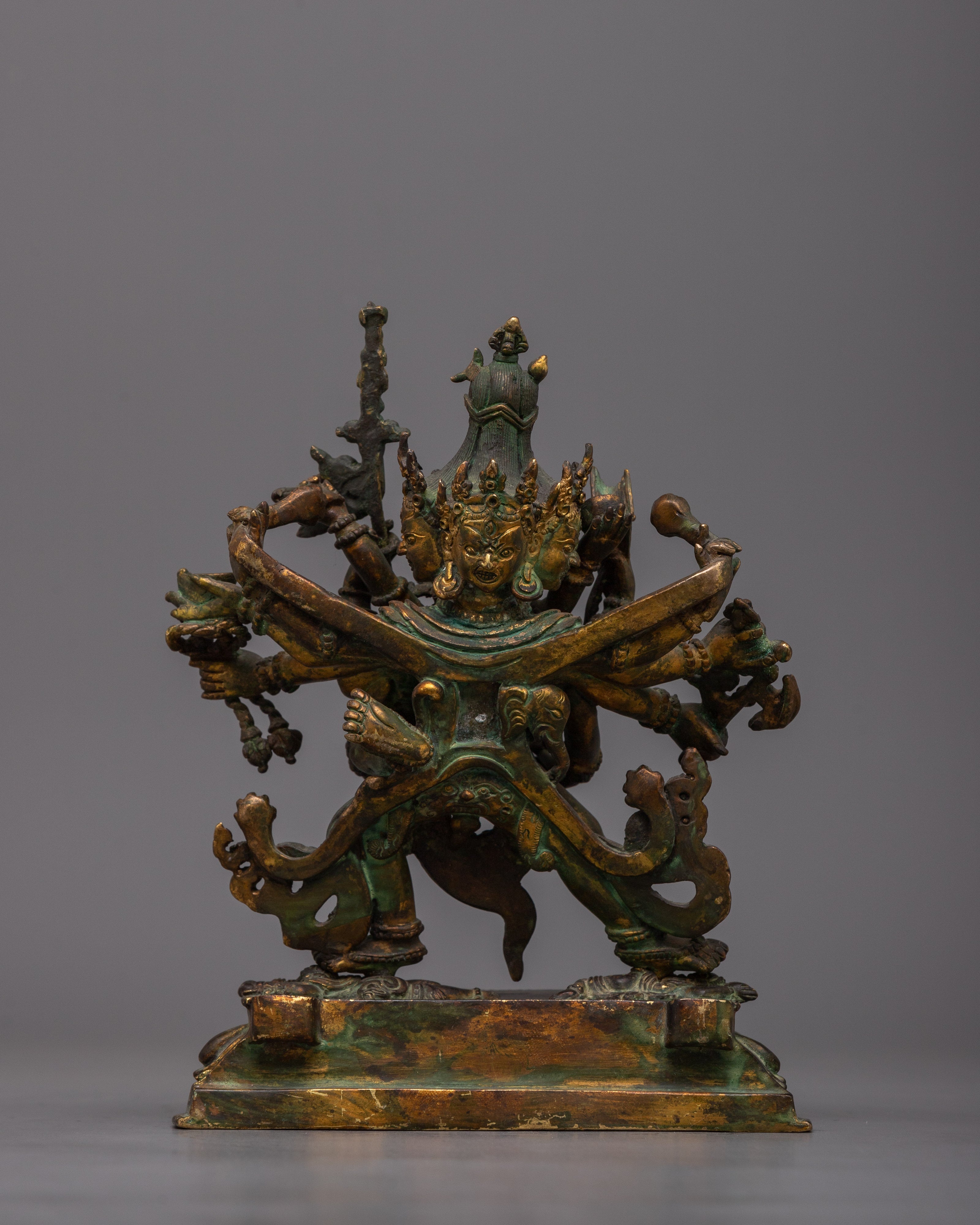 Chakrasamvara and Consort Vajravarahi Statue |  Symbolizing Divine Union and Spiritual Harmony