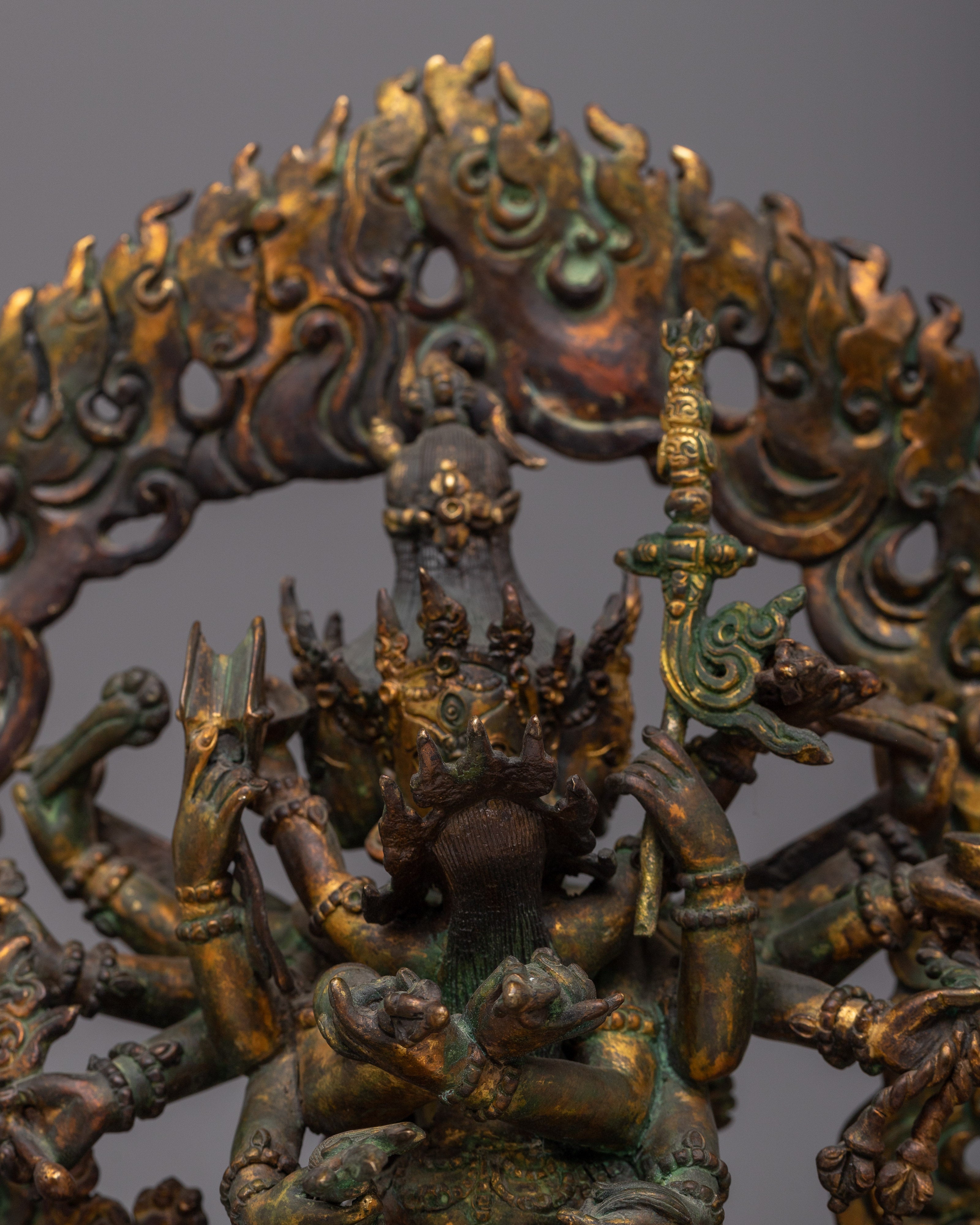 Chakrasamvara and Consort Vajravarahi Statue |  Symbolizing Divine Union and Spiritual Harmony