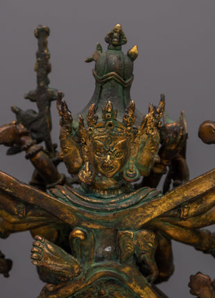 Chakrasamvara and Consort Vajravarahi Statue |  Symbolizing Divine Union and Spiritual Harmony