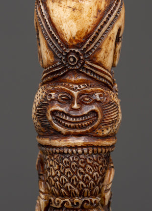 Wrathful Deity Phurba - Yak Bone Ritual Dagger