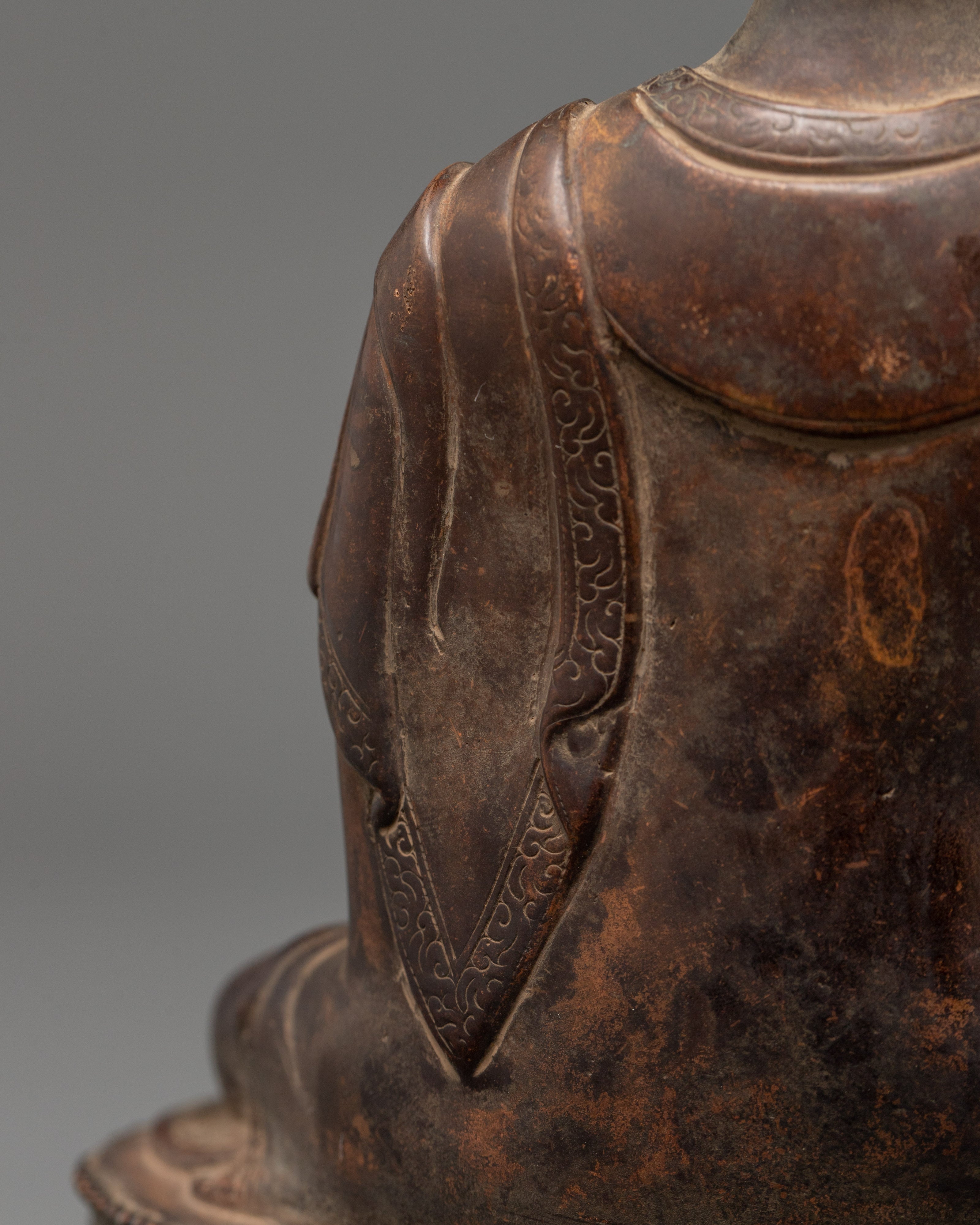 Oxidized Copper Medicine Buddha Statue | Symbol of Healing & Compassion