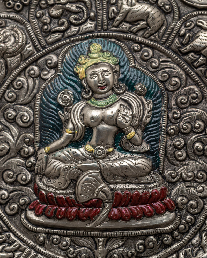 Green Tara Metal Home Decor | Infuse Your Home with Compassion and Wisdom