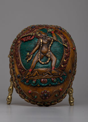 Kapala Skull Bowl | Sacred Rituals Enhanced with Copper and Silver