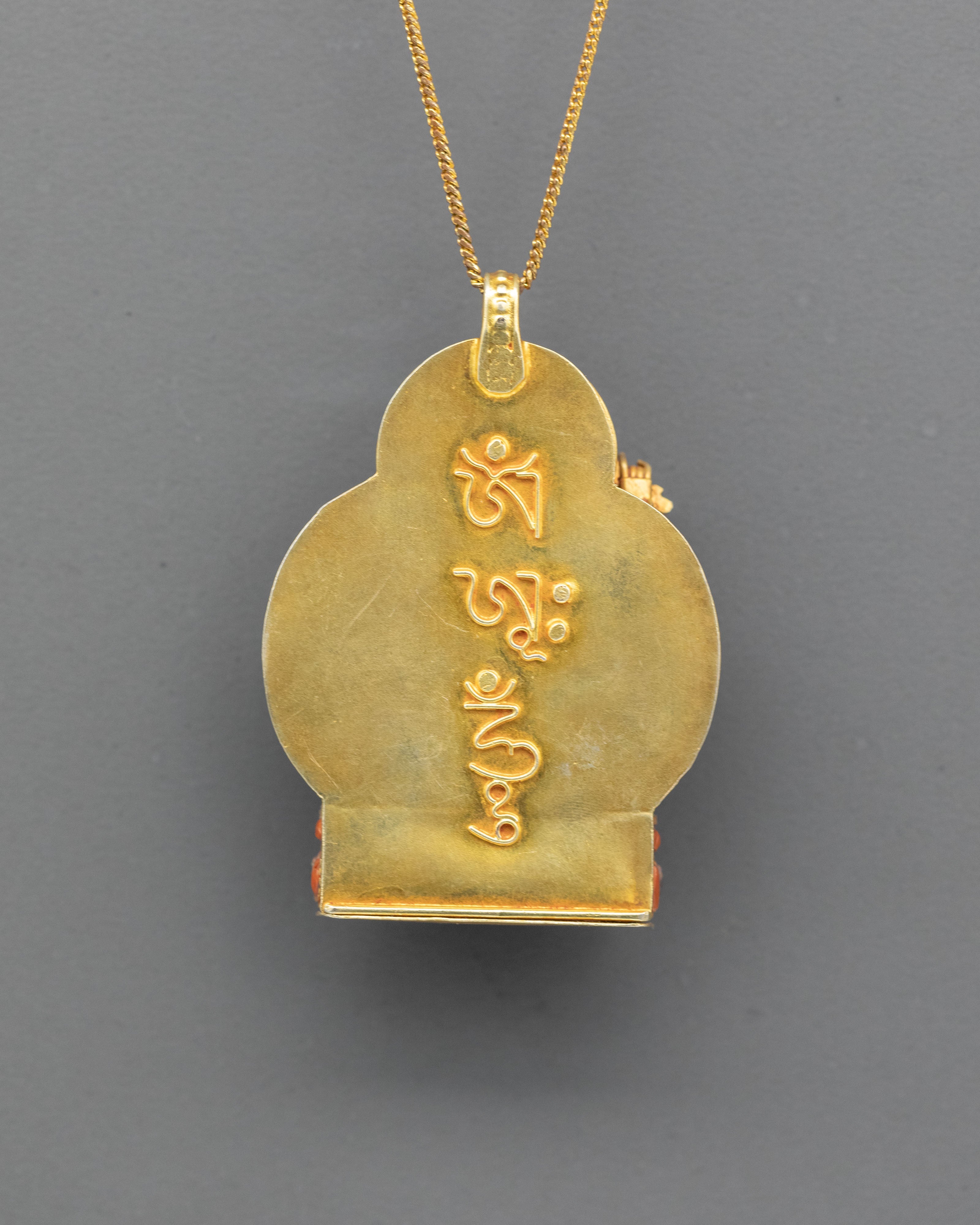 Handmade Khadgapani Locket | Buddhist Amulet Pendant for Spiritual Protection and Power