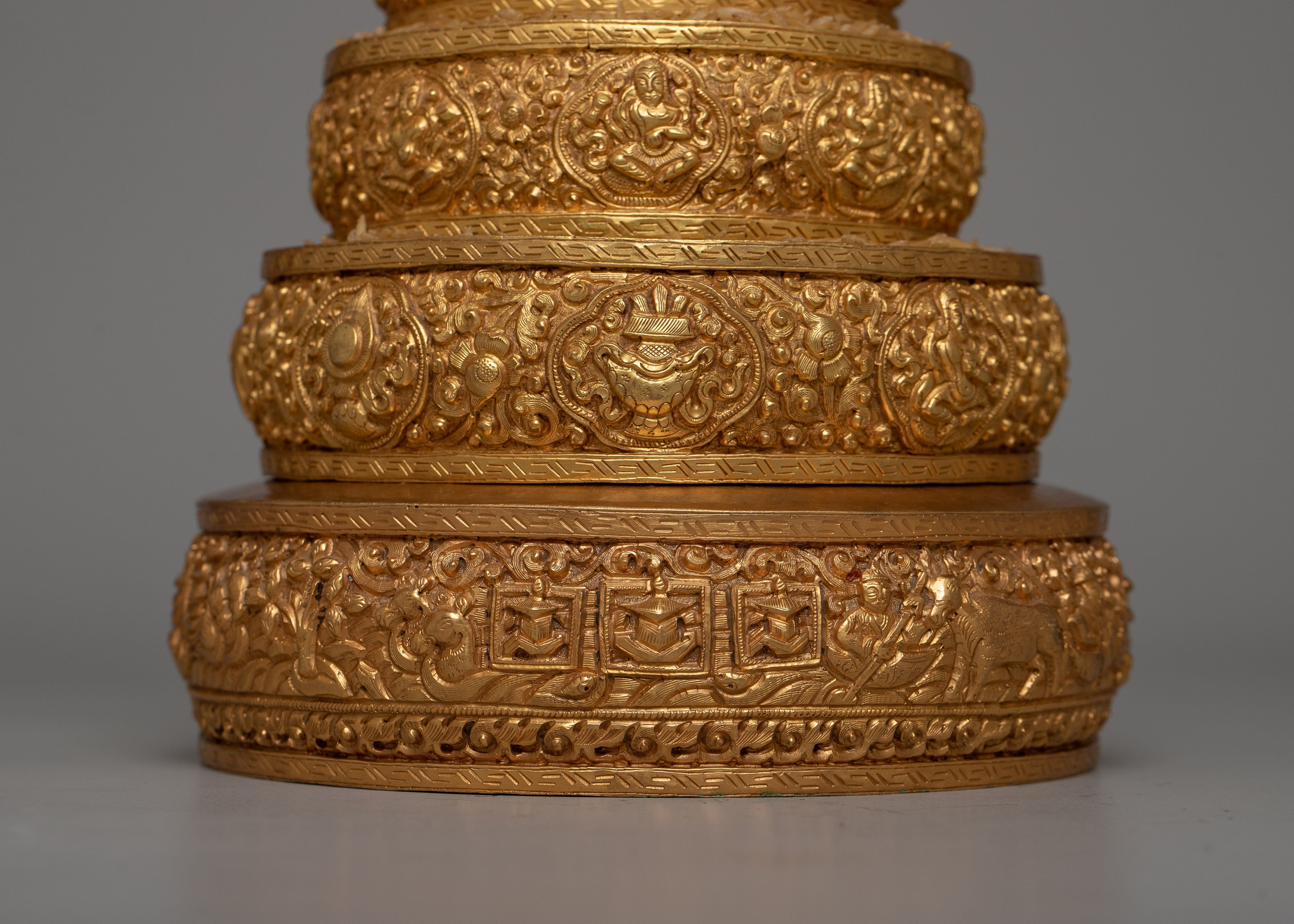 Gold Mandala Offering Set | Elevate Your Space with the Opulent Beauty