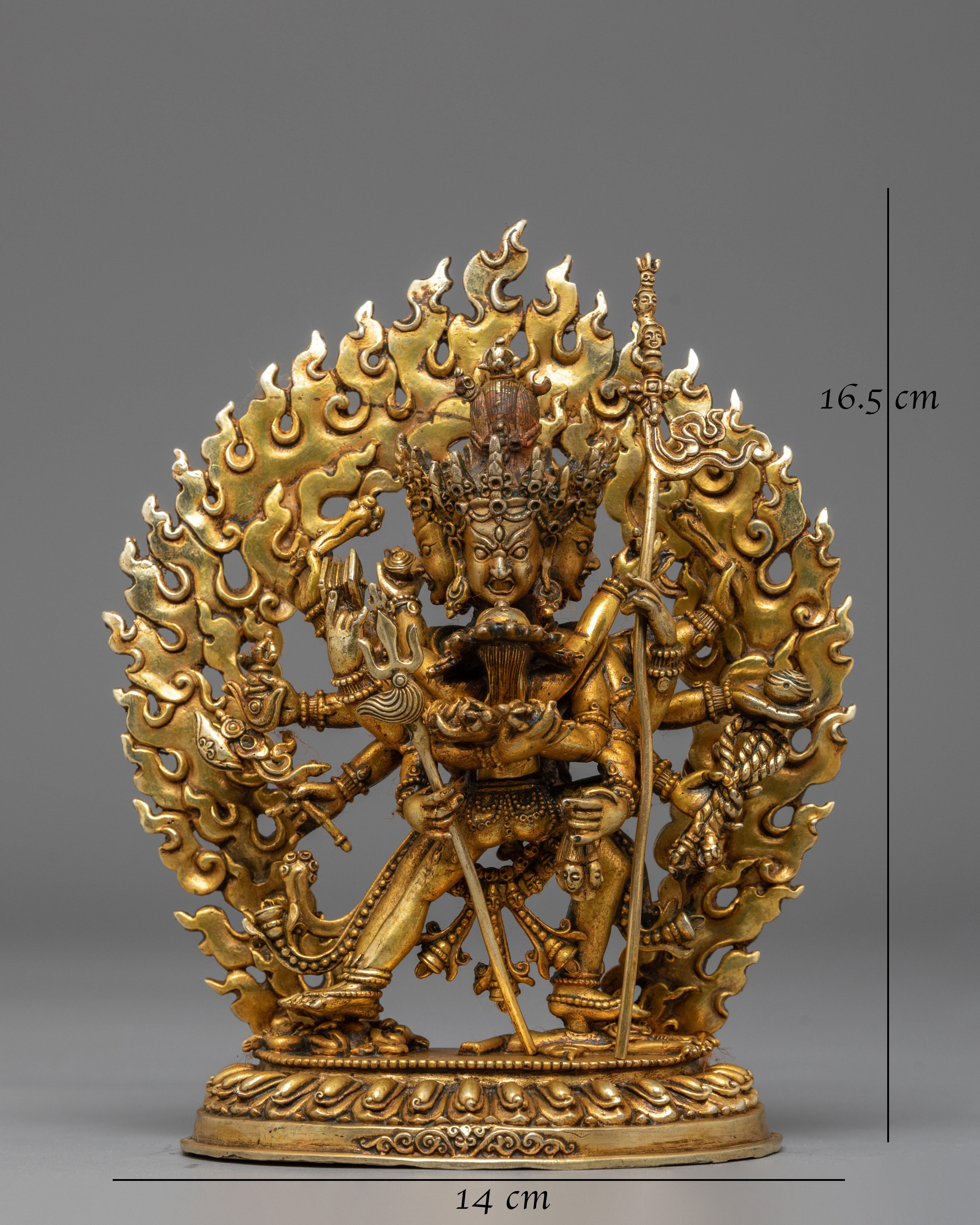 Statue of Tantric Deity Chakrasambhara | Handmade Buddhist Sculpture