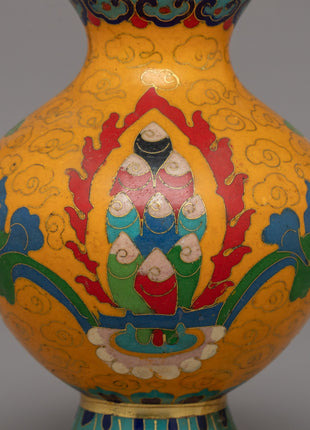 Handcrafted Beautiful Copper Flower Vase | A Fusion of Art & Spirituality