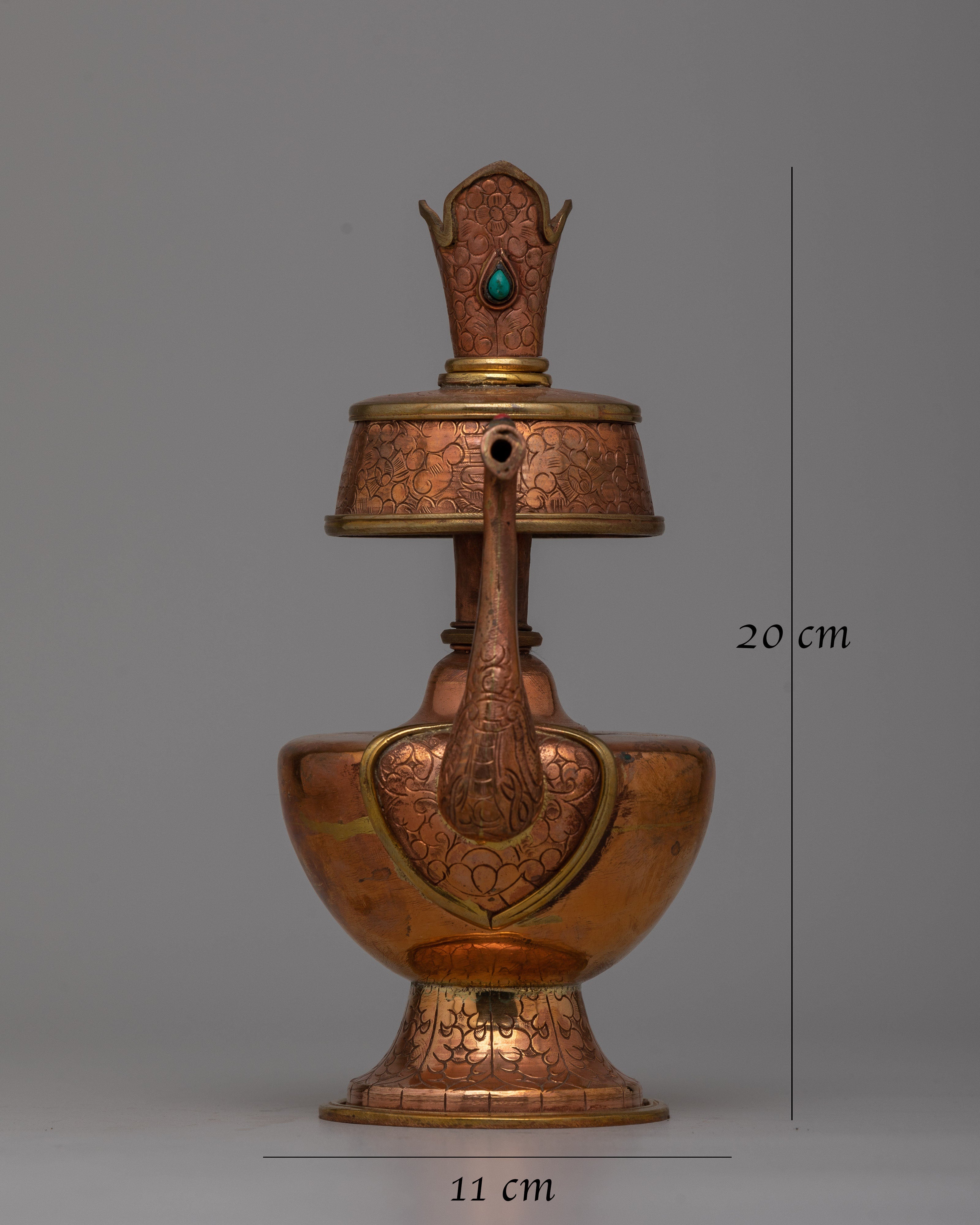 Copper Bhumpa Set | Tibetan Vessels for Sacred Offerings