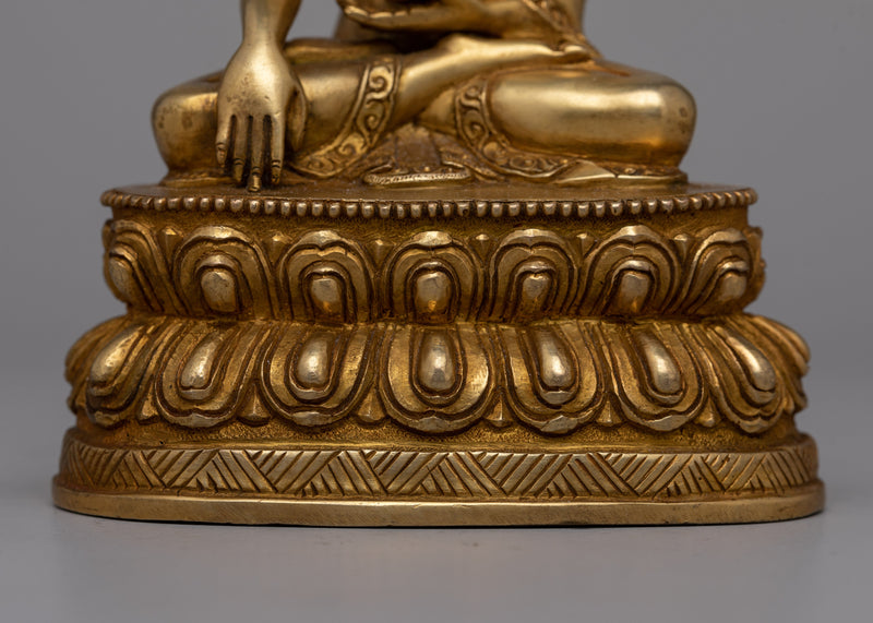 Shakyamuni Buddha Copper Statue | Revered Symbol of Enlightenment and Serenity