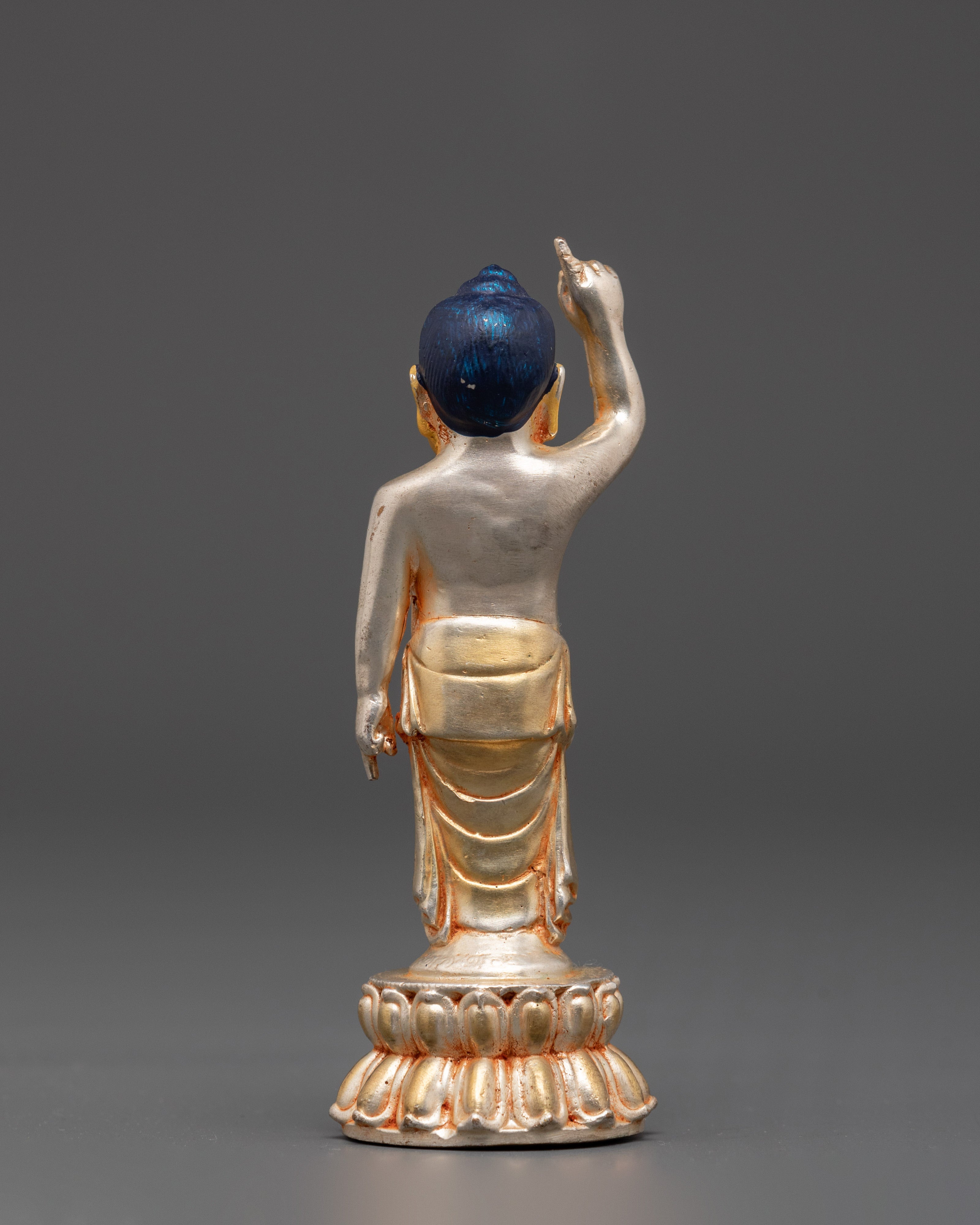 Silver Plated Siddhartha Gautam | Spiritual Buddha Figurine