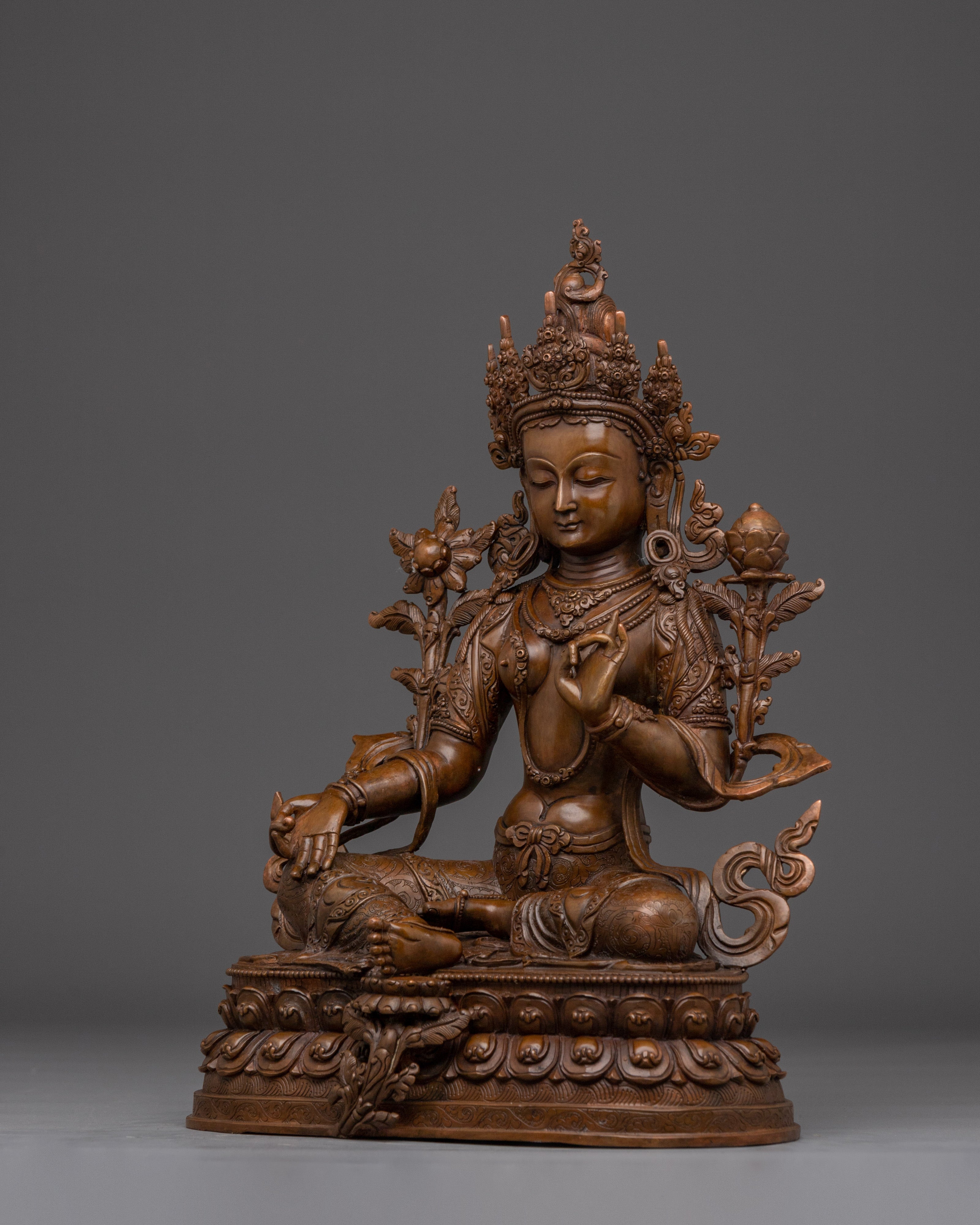 Green Tara Compassion Deity for Protection | Decor for Meditation & Spiritual Space