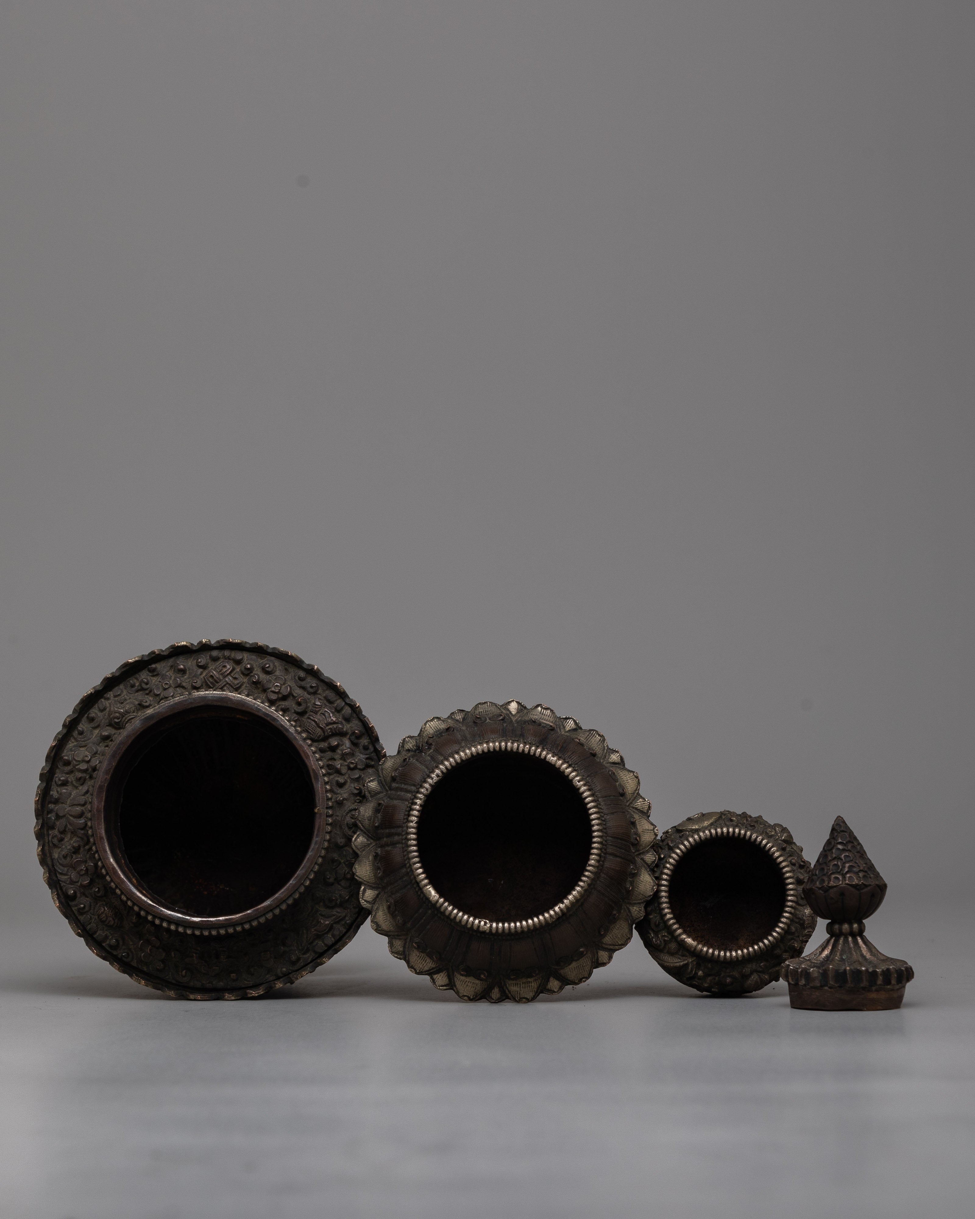 Oxidized Copper Dhupur Rice Pot | Traditional Vessel for Sacred Offerings