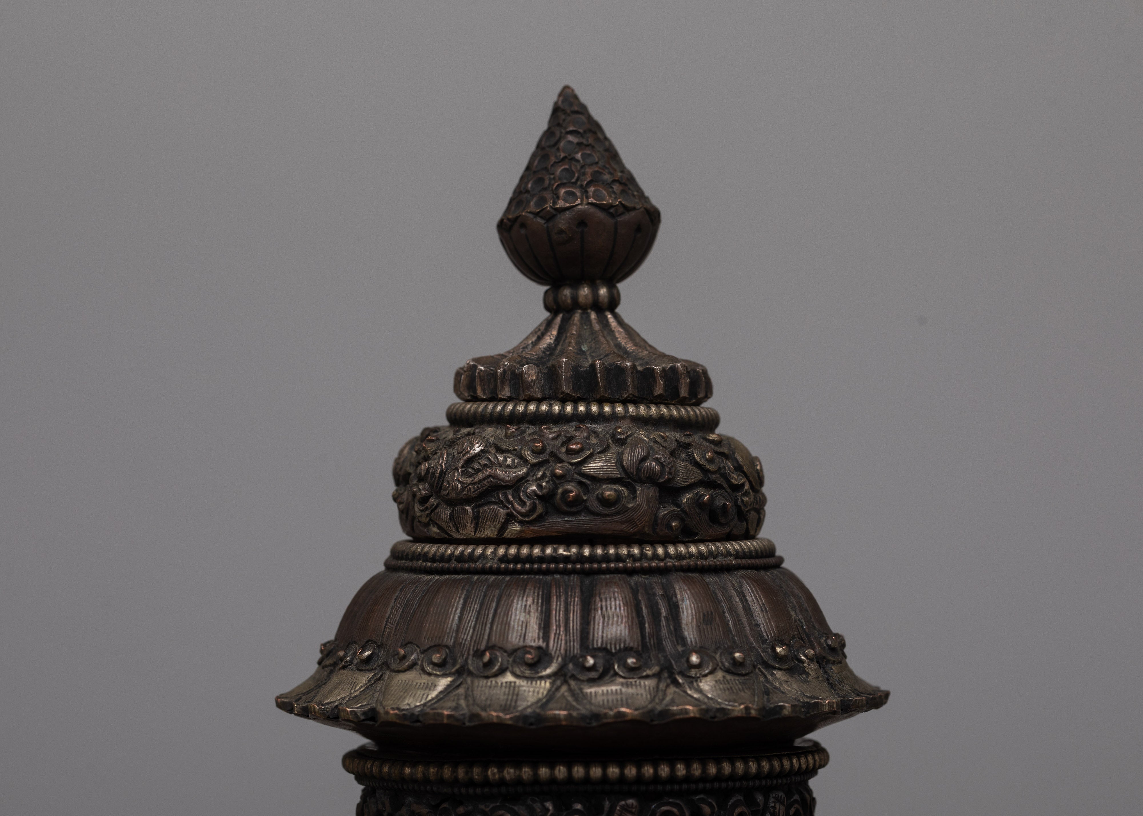 Oxidized Copper Dhupur Rice Pot | Traditional Vessel for Sacred Offerings