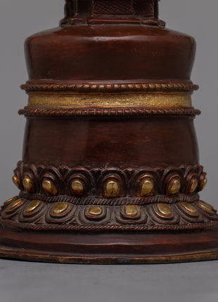 Stupa for Tibetan Ritual | Spiritual Decor for Meditation and Sacred Spaces