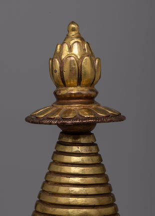Stupa for Tibetan Ritual | Spiritual Decor for Meditation and Sacred Spaces
