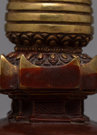 Stupa for Tibetan Ritual | Spiritual Decor for Meditation and Sacred Spaces