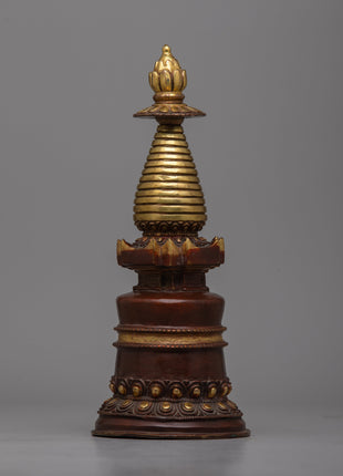 Stupa for Tibetan Ritual | Spiritual Decor for Meditation and Sacred Spaces