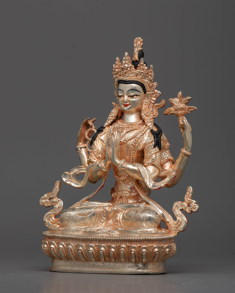 Chenrezig Tibetan Statue | Invoke Compassion and Enlightenment