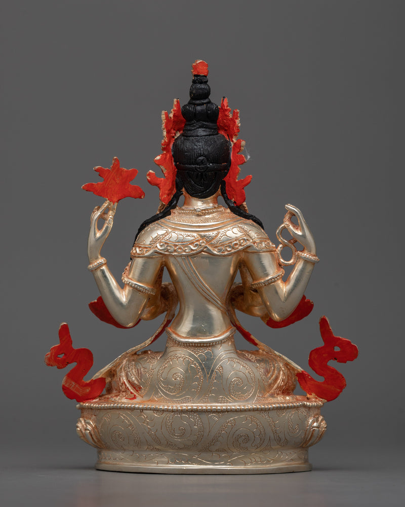 Chenrezig Tibetan Statue | Invoke Compassion and Enlightenment