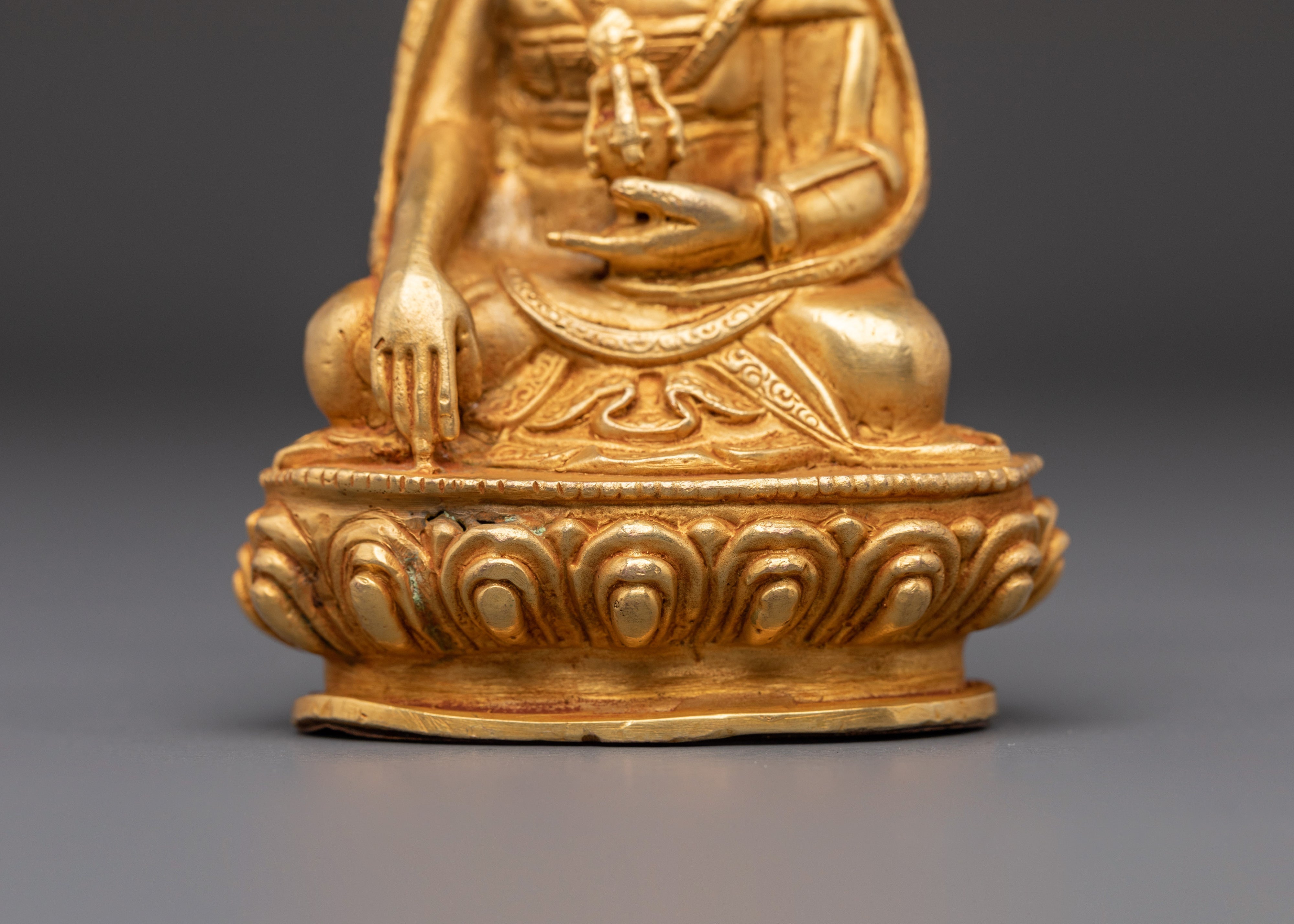 Handmade Guru Shapdum Statue | Sacred Tibetan Buddhist Master