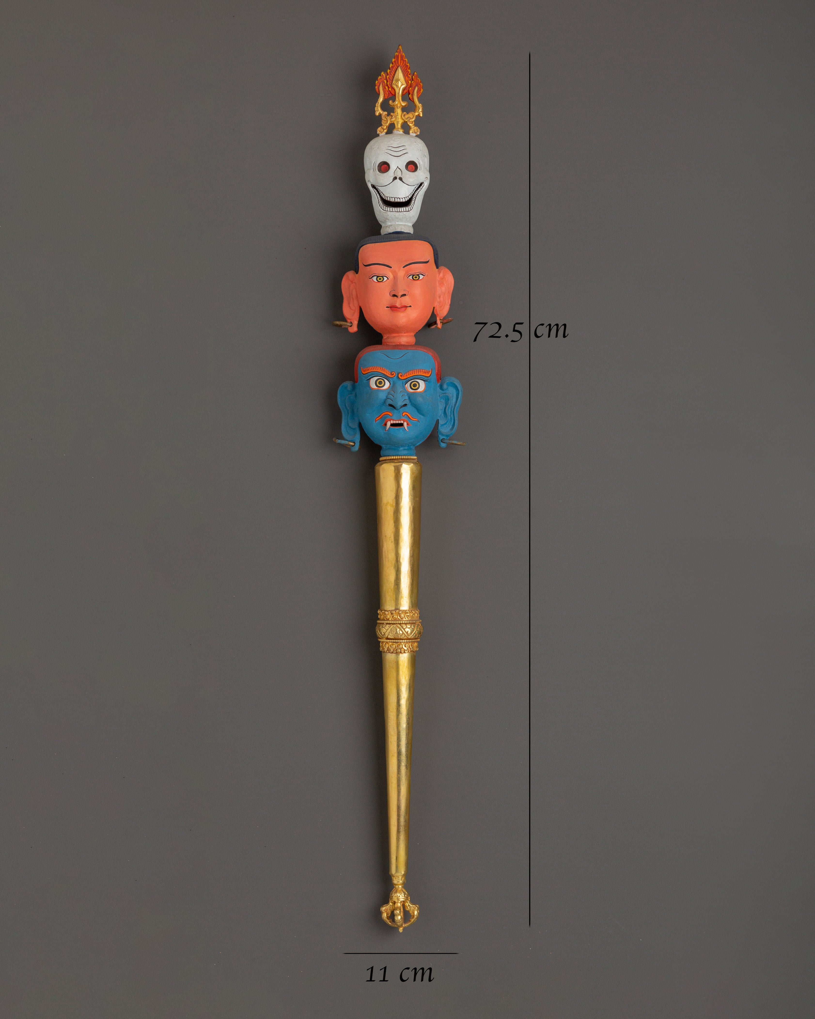 Khatan Tibetan Ritual Item | Handcrafted Copper Artifact