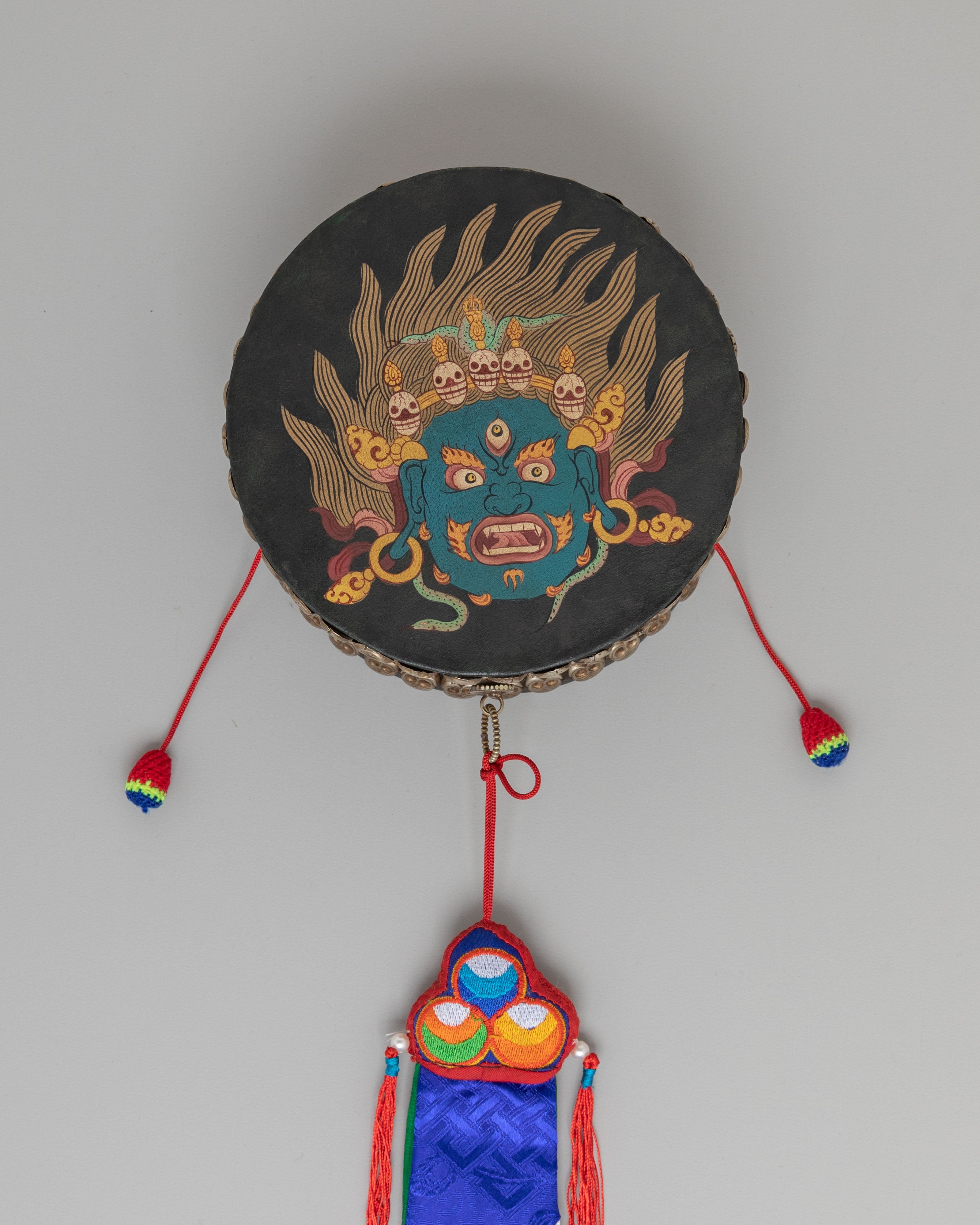 Spiritual Buddhist Damaru | Himalayan Ritual Instrument