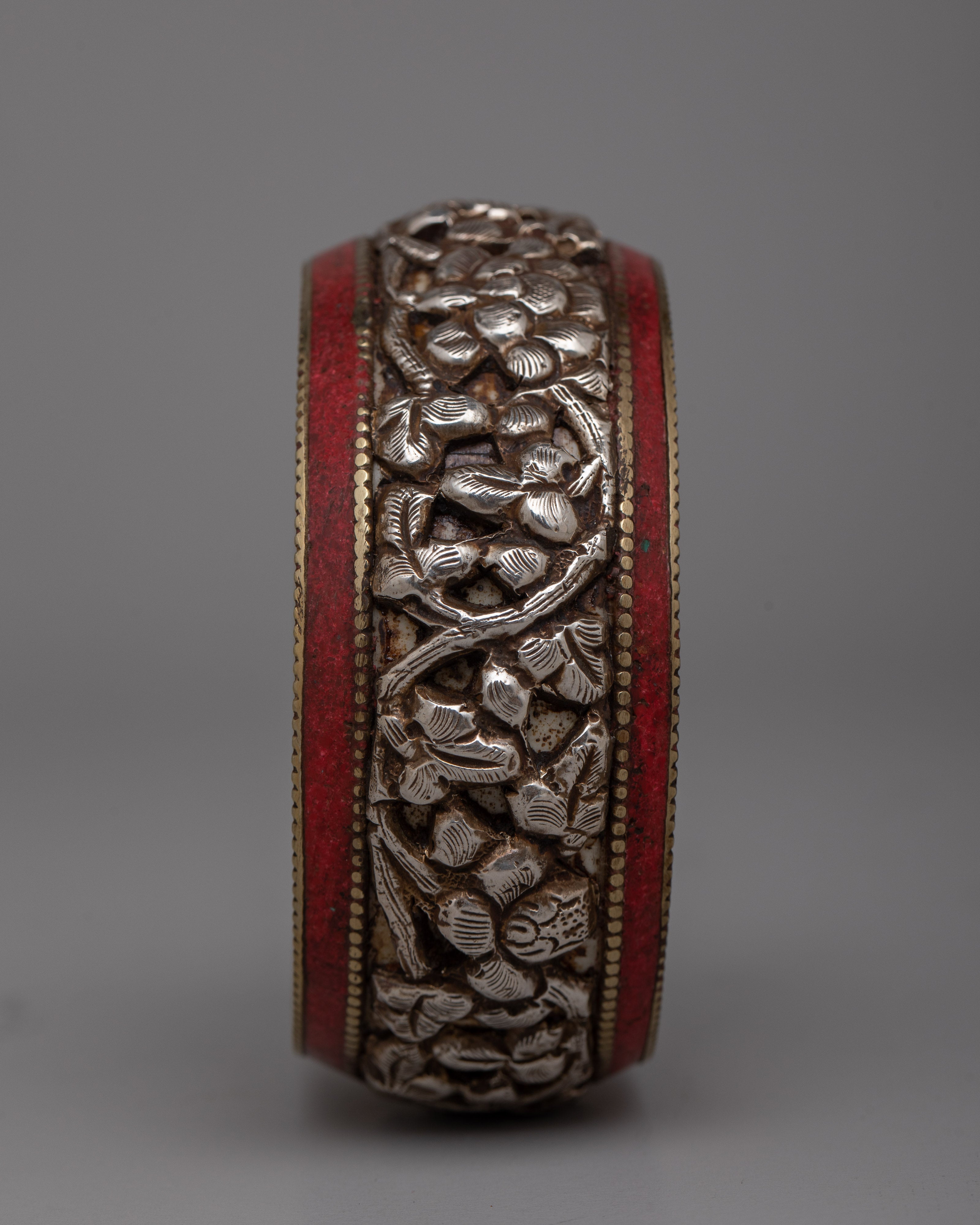 Tibetan Silver Bangle | Handcrafted Ethnic Jewelry Inspired by Traditions