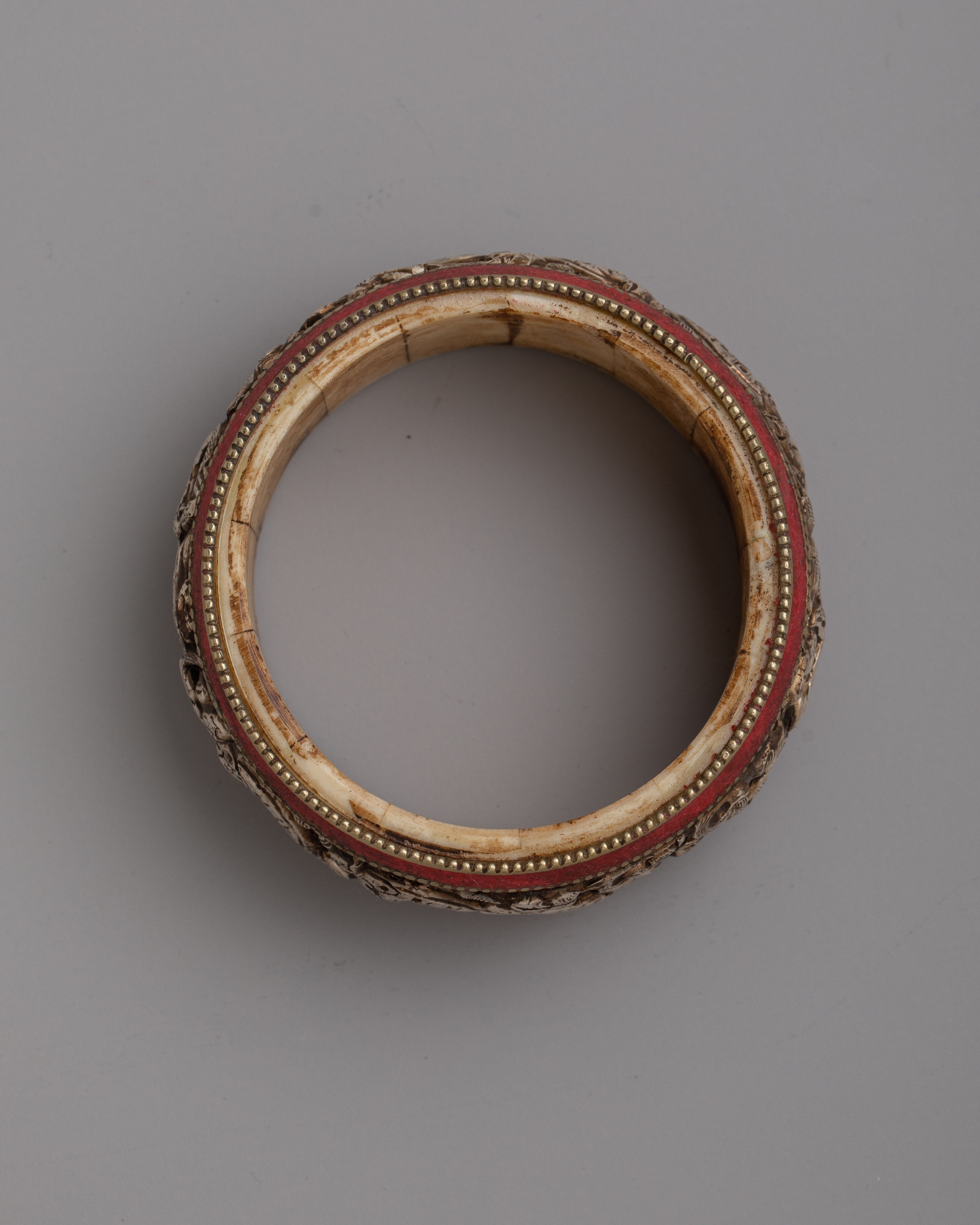 Tibetan Silver Bangle Bracelet | Handcrafted Ethnic Jewelry