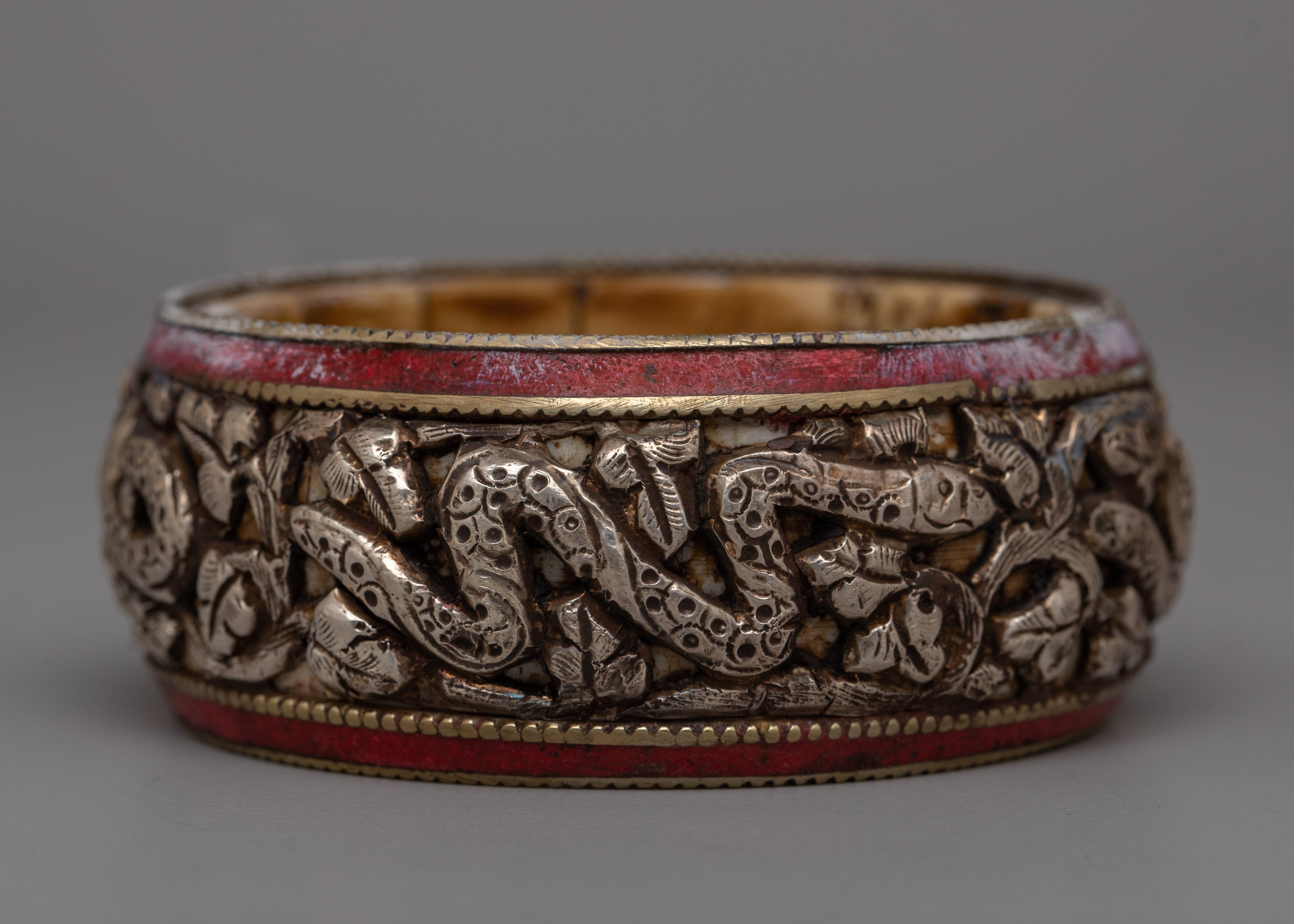 Tibetan Tibet Silver Bangle Bracelet |  Authentic Handcrafted Jewelry from the Himalayas