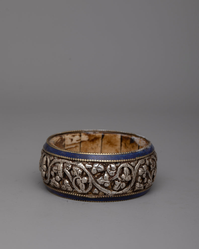 Tibetan Ethically Sourced Bone Bangle | Handcrafted Jewelry Honoring Tradition