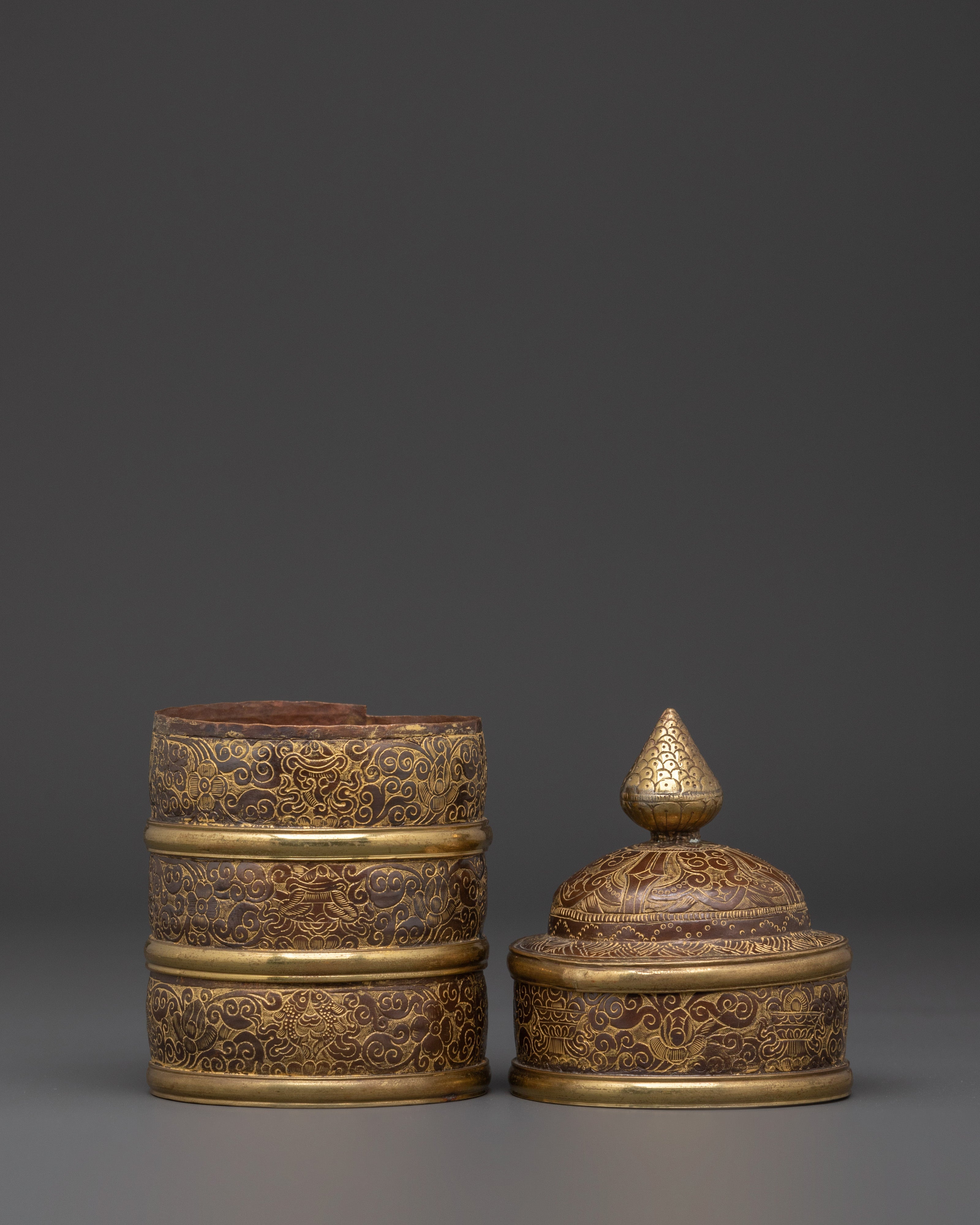 Tibetan Ritual Rice Pot | Symbol of Wealth and Prosperity