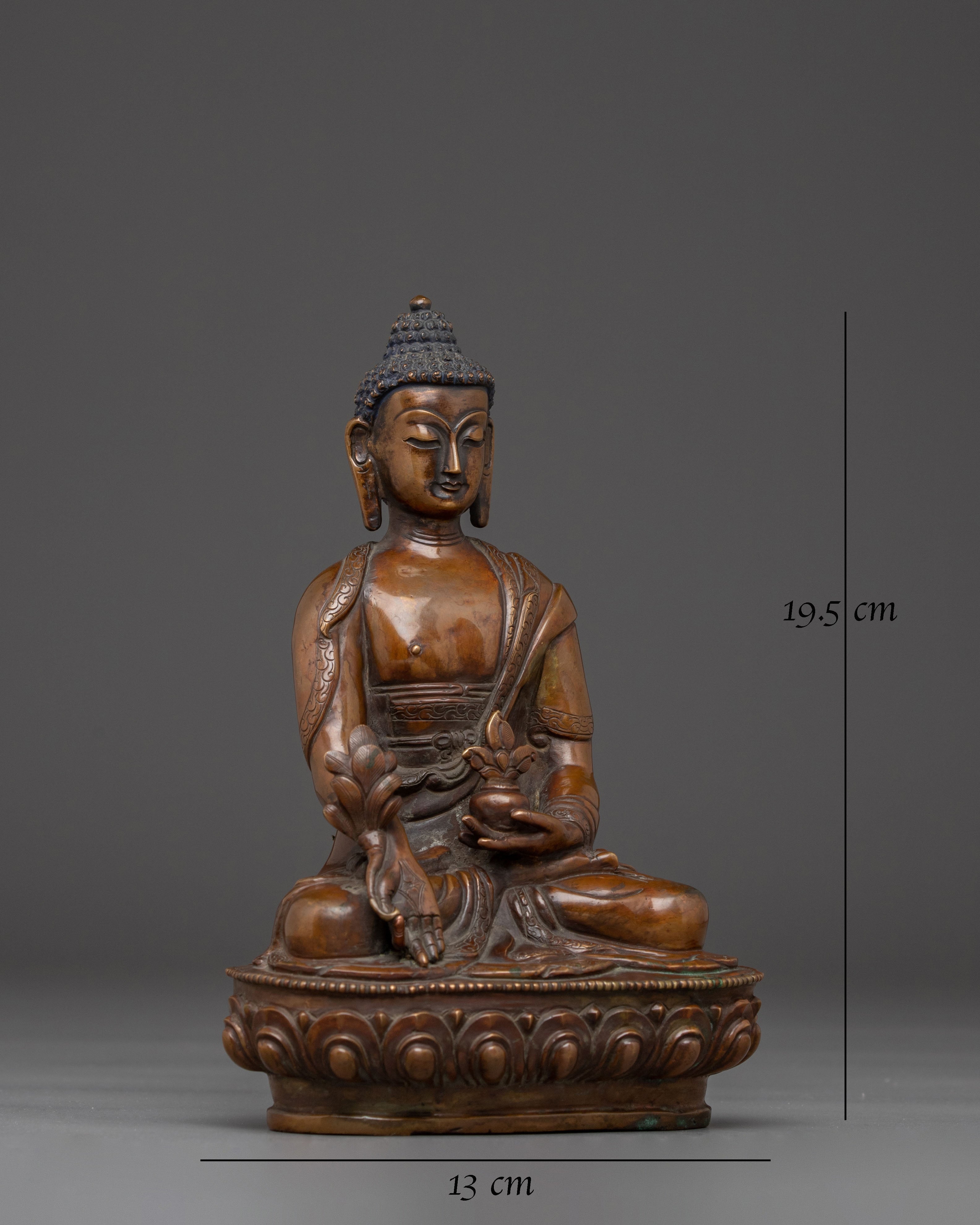 Himalayan Spiritual Healer Medicine Buddha Statue | Traditional Sculpture