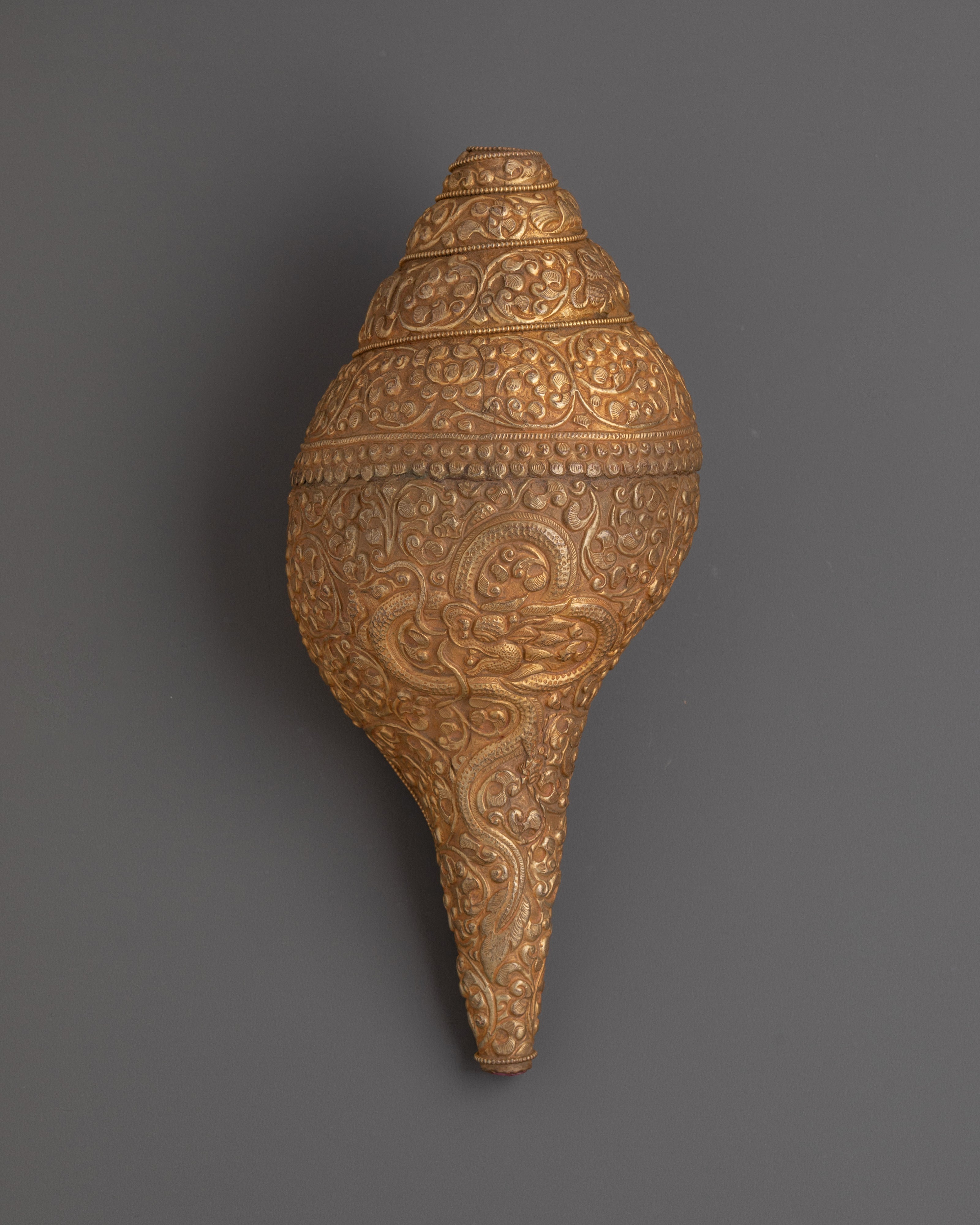 Tibetan Handcrafted conch | Prosperity Prosperity