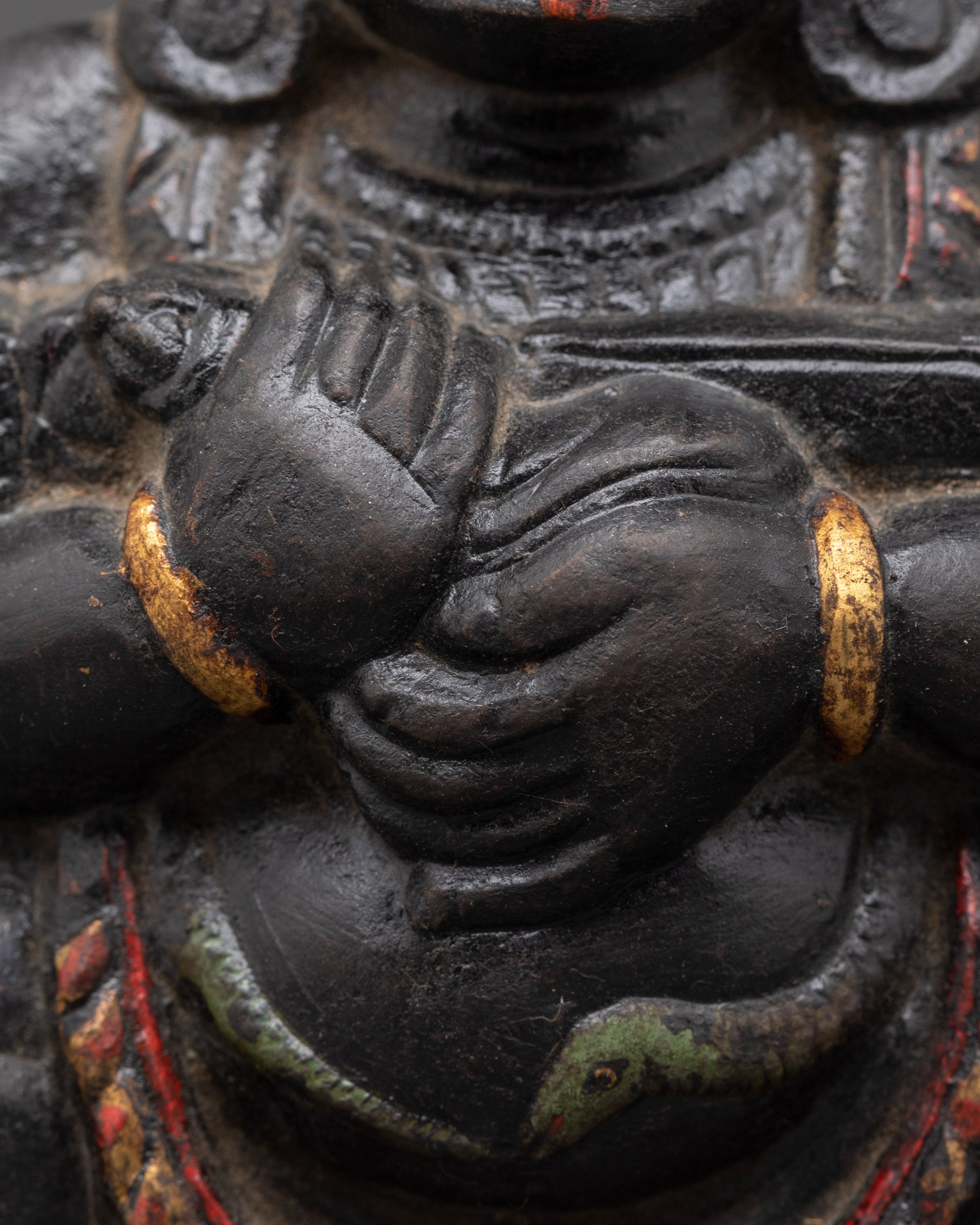 Wrathful Sakya Mahakala Sculpture | Protector Deity