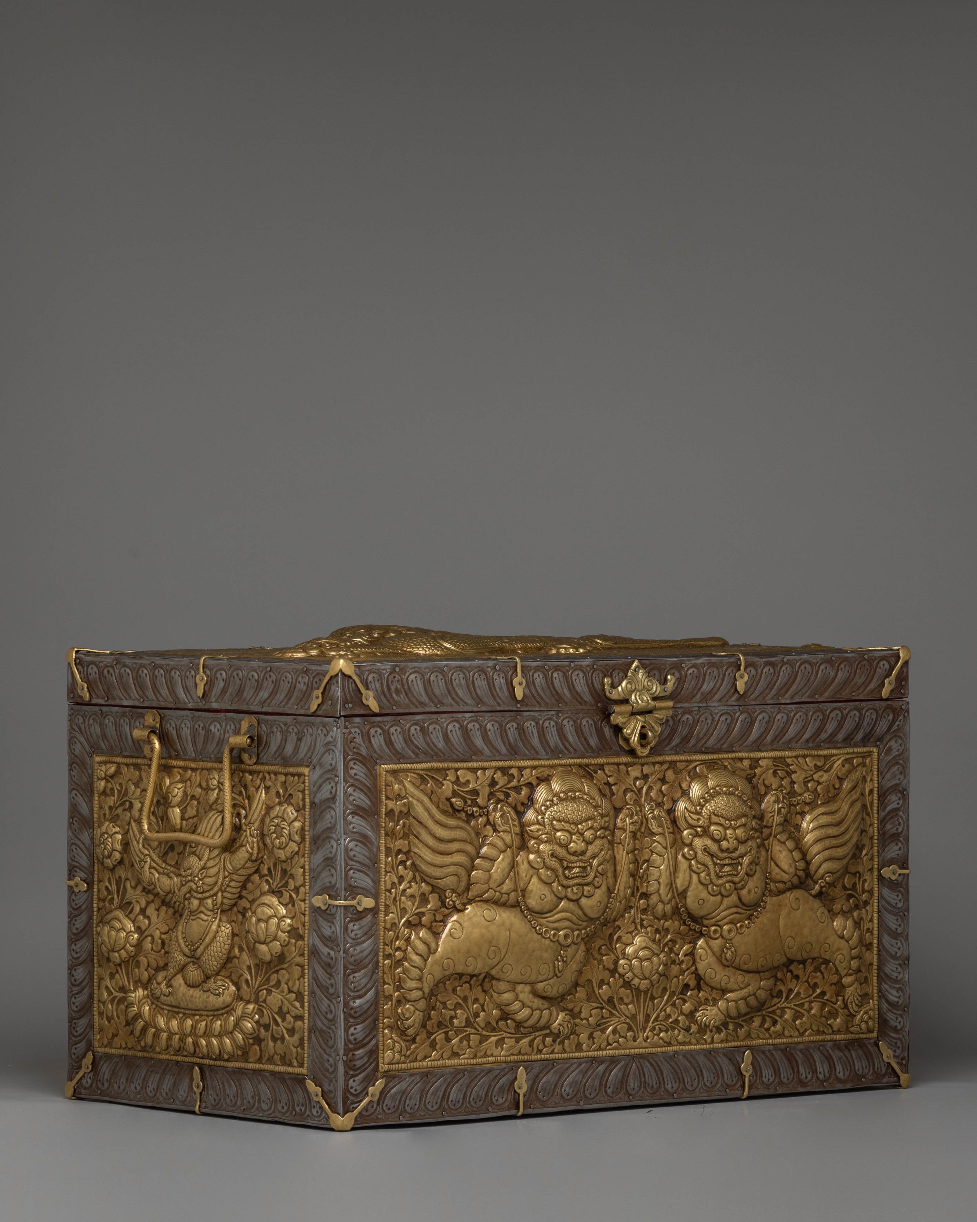 Handcrafted Tibetan Treasure Box | Copper Artwork